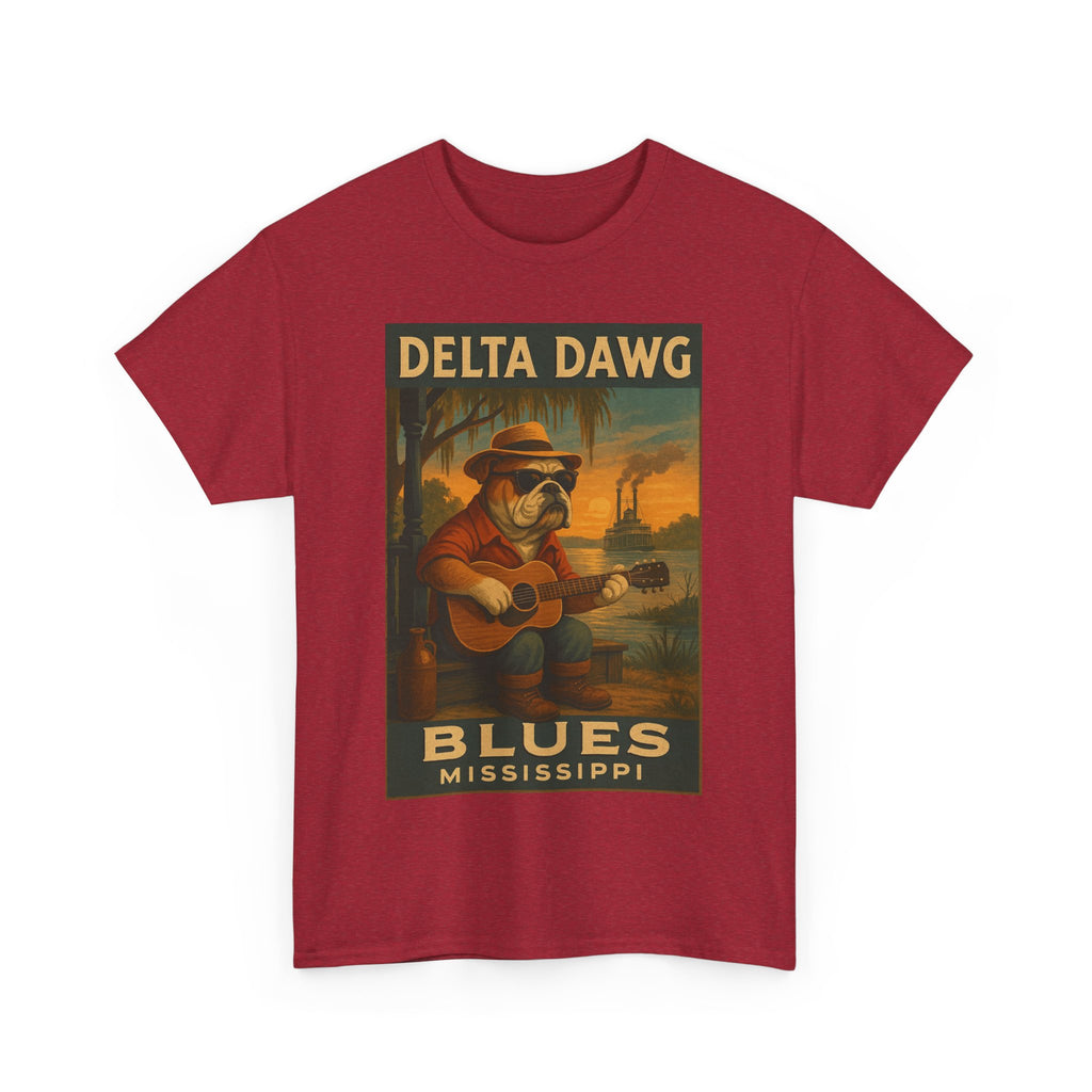 Mississippi Delta Dawg Blues Unisex Heavy Cotton Tee