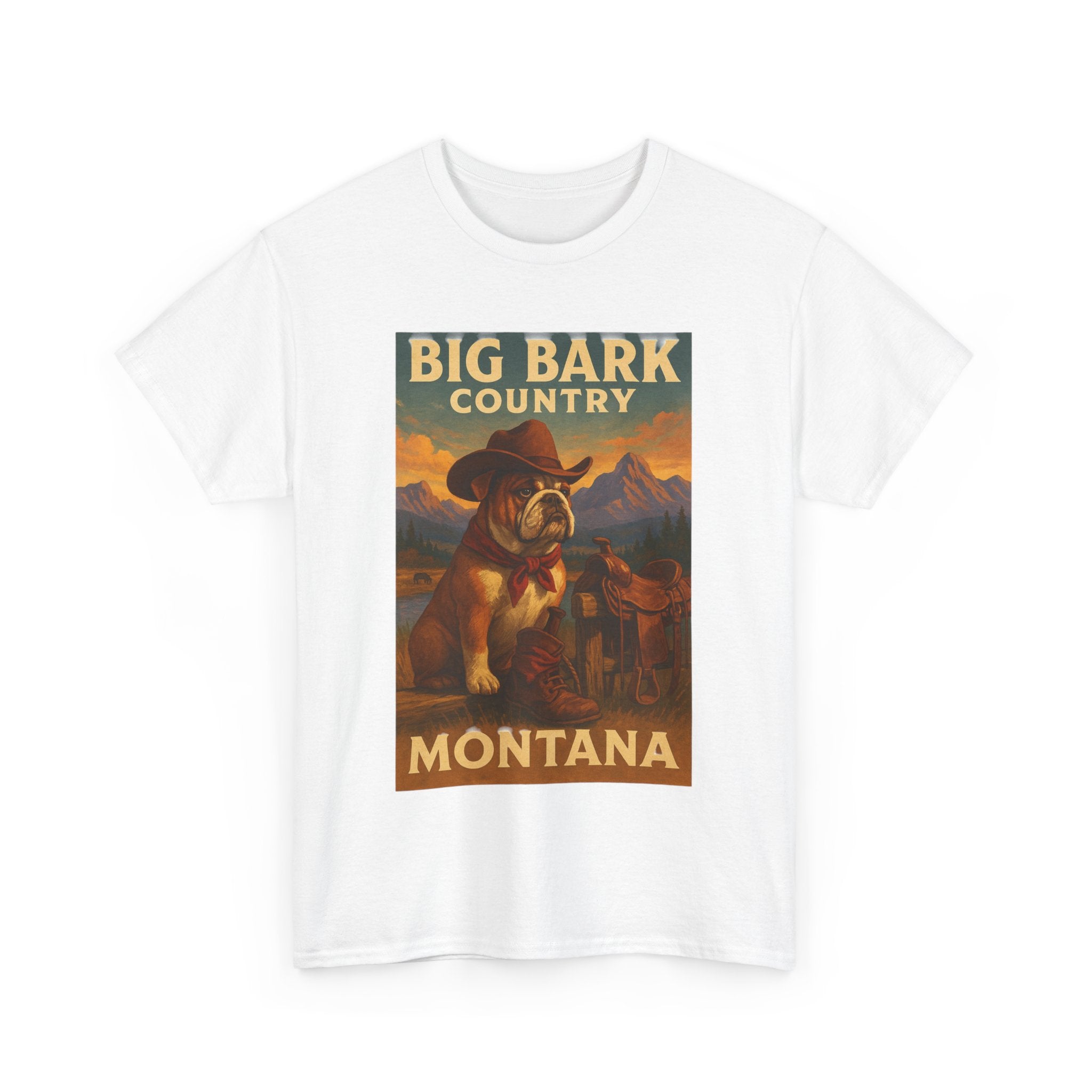 Vintage Big Bark Montana Country Tee Unisex Heavy Cotton T-Shirt