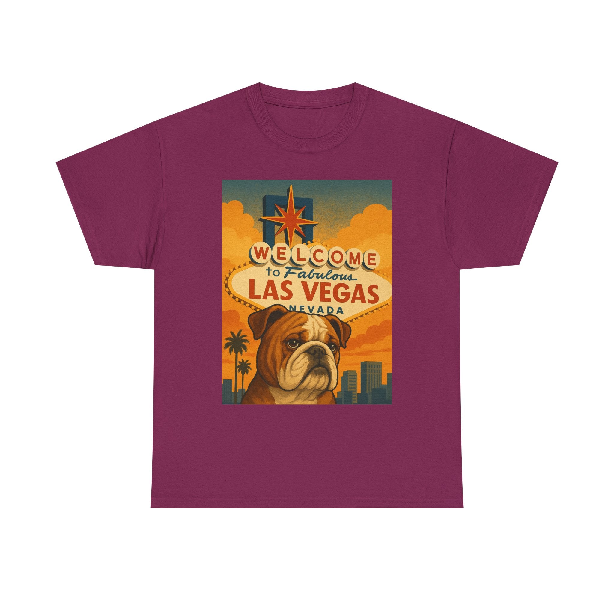 Vintage Las Vegas Bulldog Unisex Heavy Cotton Tee