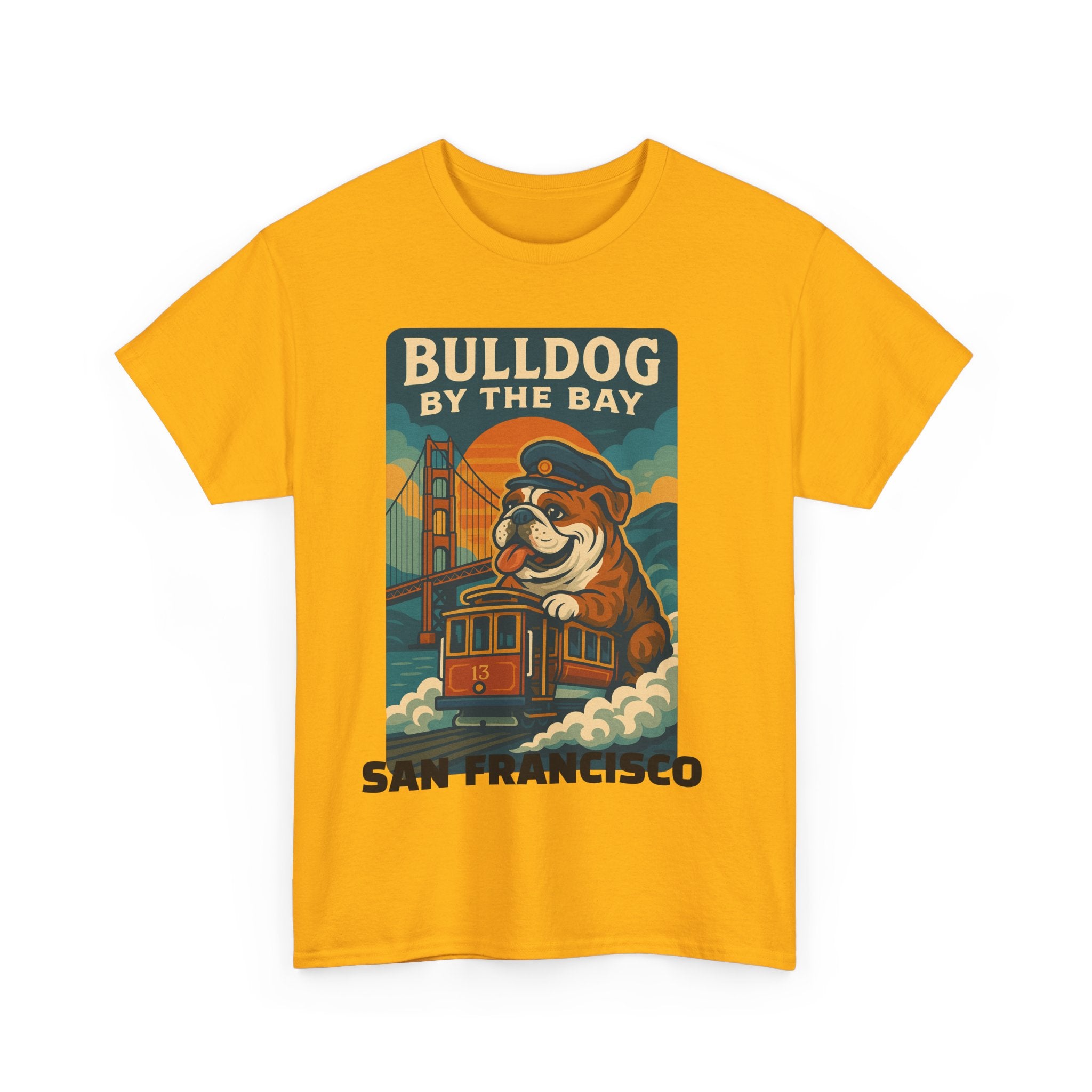 Vintage San Francisco Bulldog Tee - Unisex Heavy Cotton T-Shirt