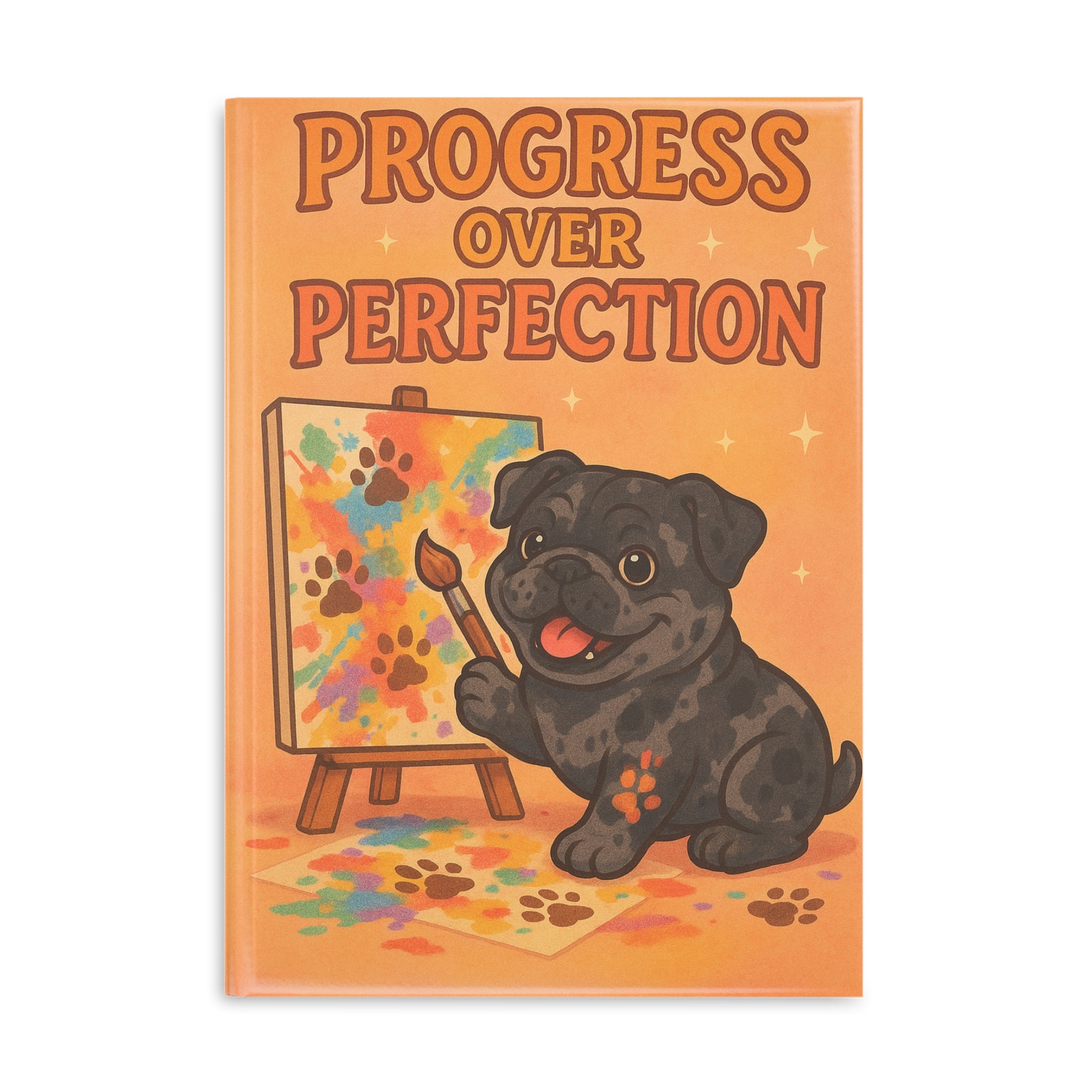 Progress Over Perfection Puppy Notebook - Cute Journal for Dog Lovers, Art Lovers, Students, Gift for Kids and Pet Owners, Writing, [...]
