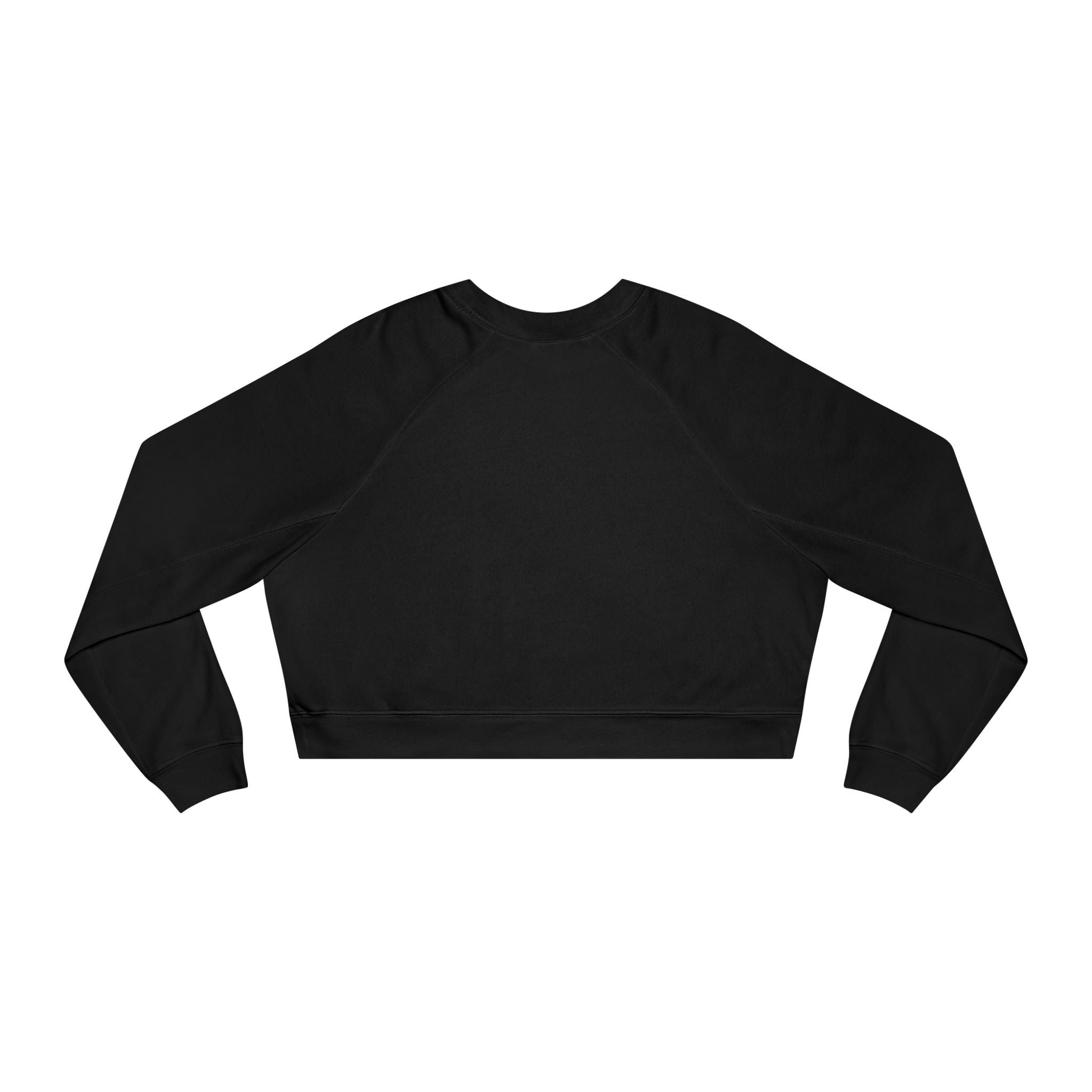 Lemon Eyes smiley Pullover | cropped fleece black