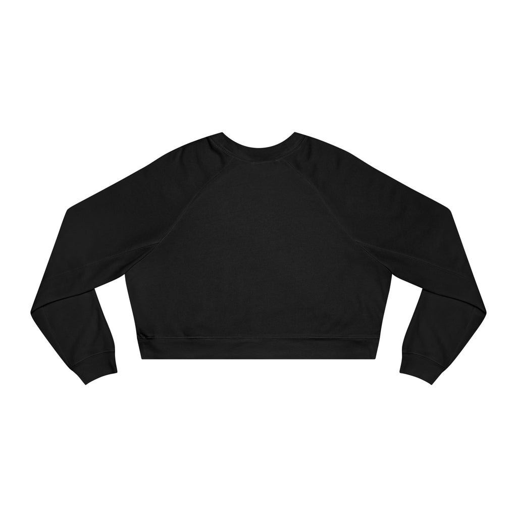 Lemon Eyes smiley Pullover | cropped fleece black