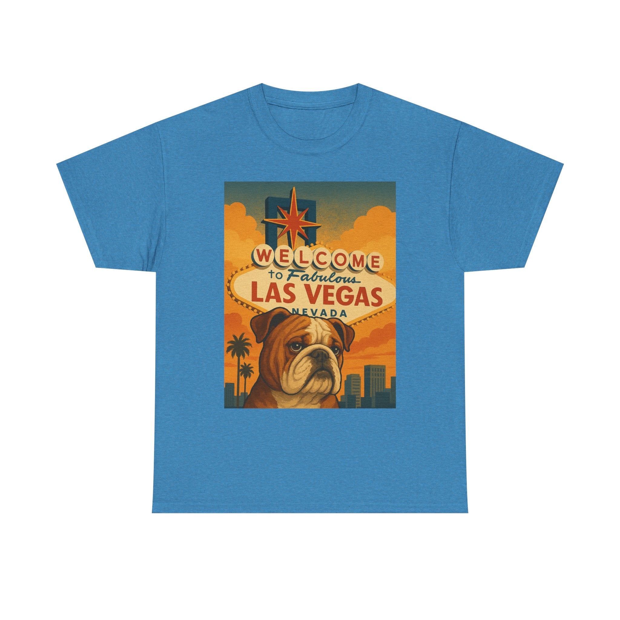 Vintage Las Vegas Bulldog Unisex Heavy Cotton Tee