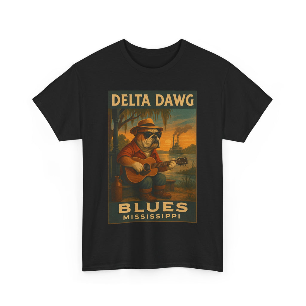 Mississippi Delta Dawg Blues Unisex Heavy Cotton Tee
