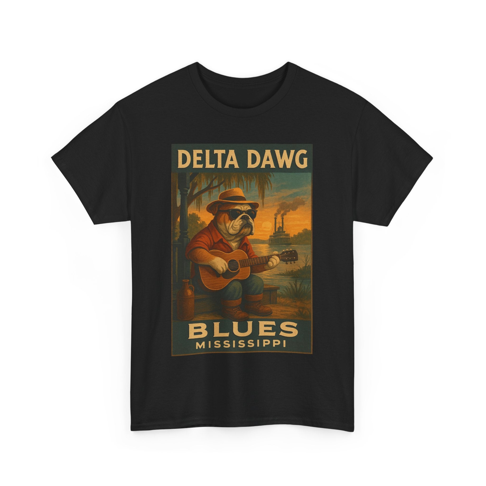 Mississippi Delta Dawg Blues Unisex Heavy Cotton Tee