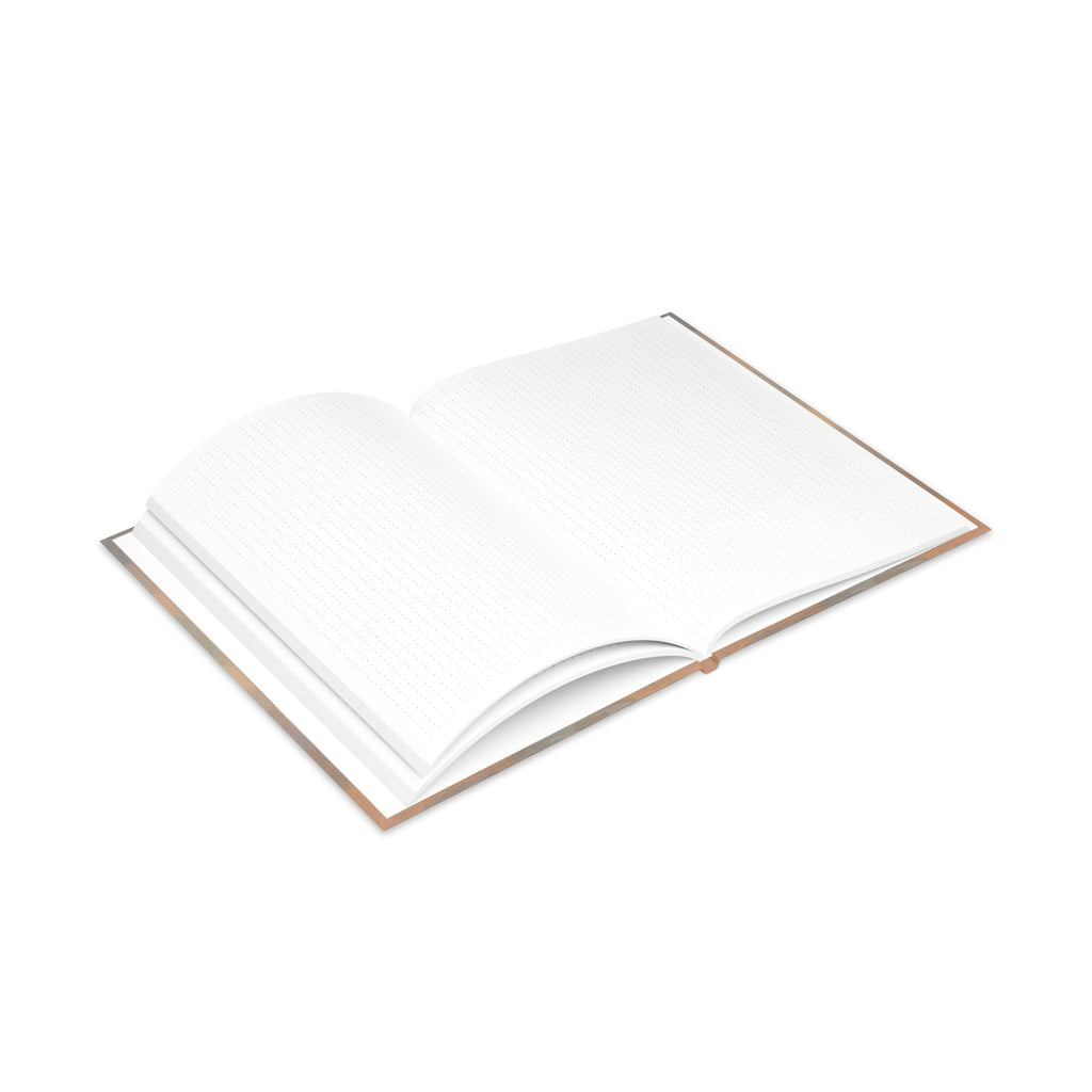 Inspirational Hardcover Notebook with Puffy Covers, Flow Through the Storm, Gifts for Dog Lovers, Journal for Thoughts, Unique Stationery