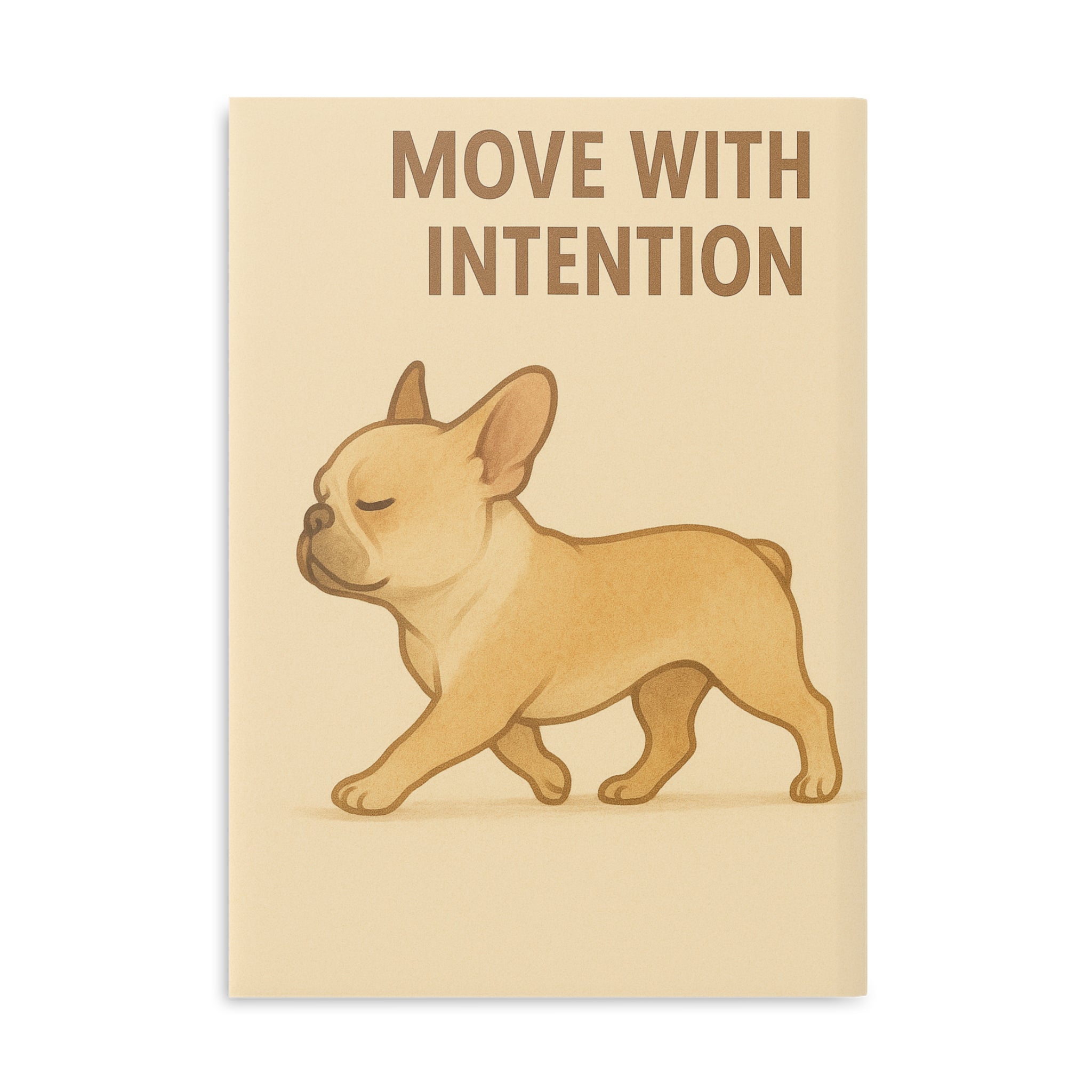 Inspirational Hardcover Notebook, Dog Lovers Journal, Motivational Gift, Cute Puppy Notepad, Wellness Planner, School Supplies