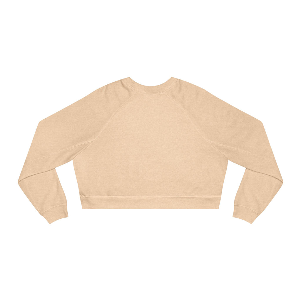 Lemon Eyes smiley Pullover | cropped fleece black