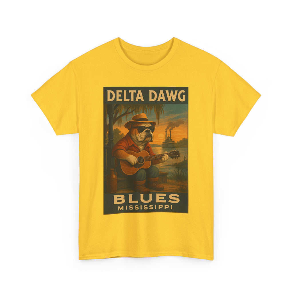 Mississippi Delta Dawg Blues Unisex Heavy Cotton Tee