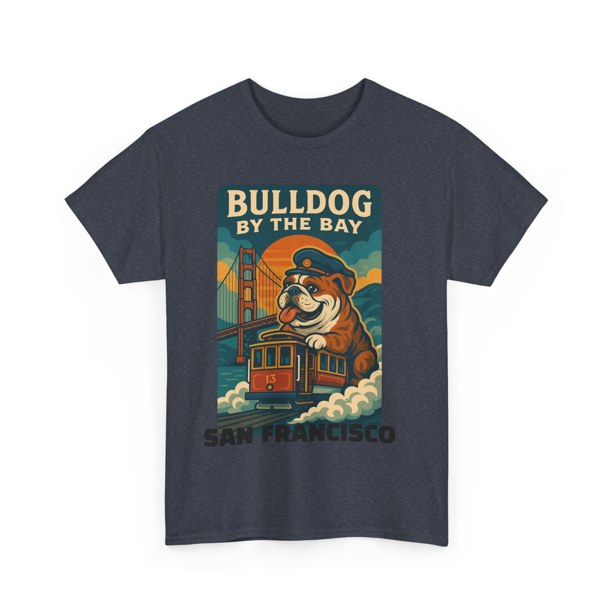Vintage San Francisco Bulldog Tee - Unisex Heavy Cotton T-Shirt