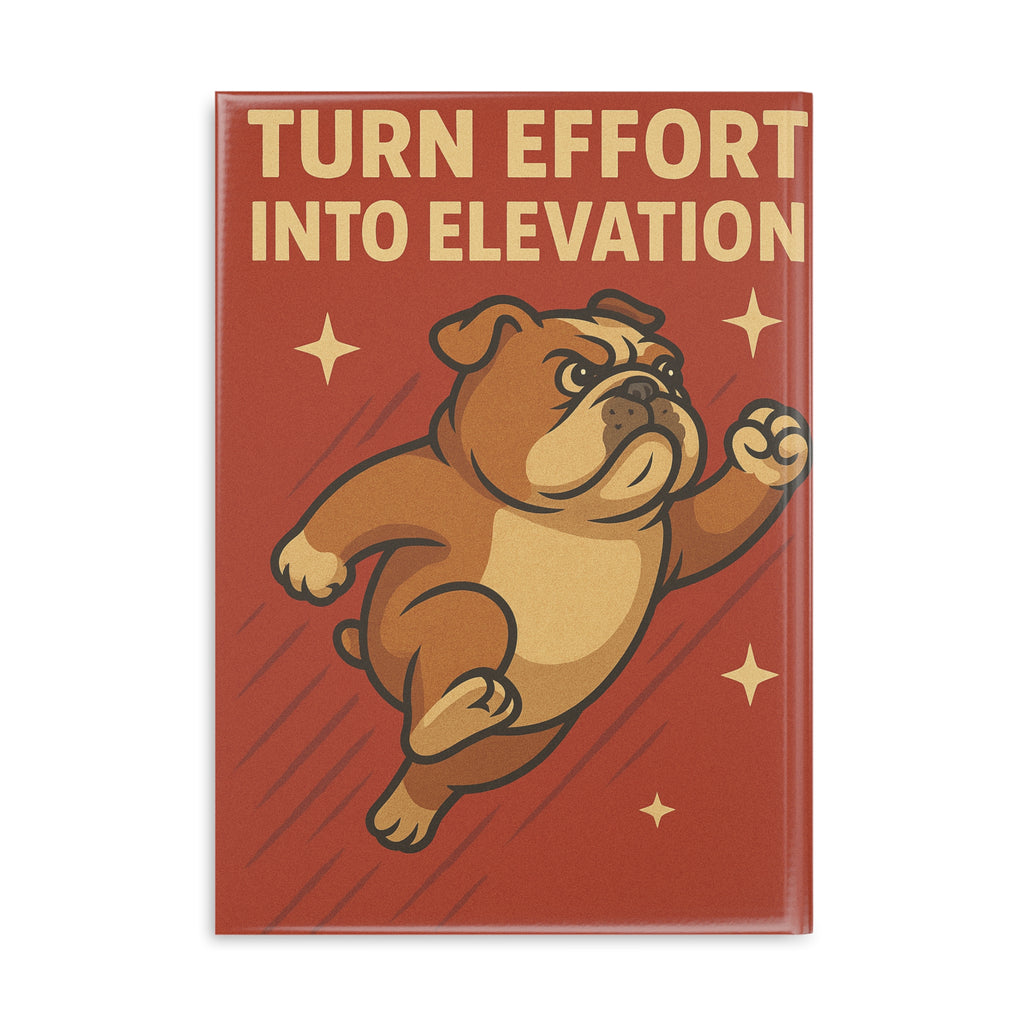 Motivational Hardcover Notebook, Inspirational Journal, Dog Lover Gift, Office Supplies, Student Notebook, Gift for Him
