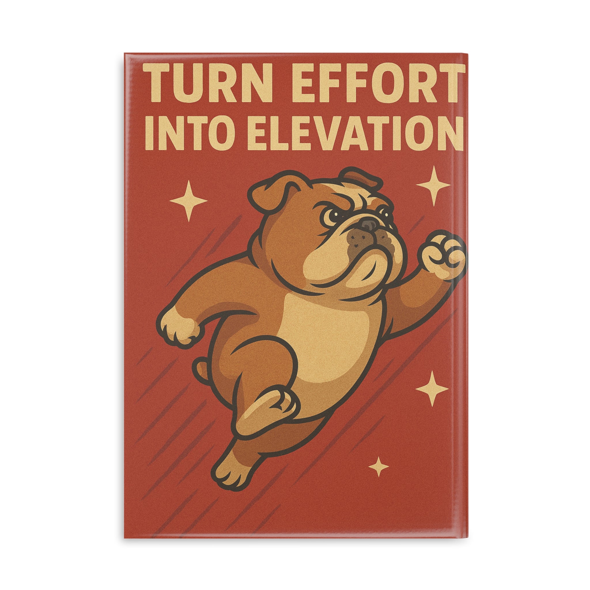 Motivational Hardcover Notebook, Inspirational Journal, Dog Lover Gift, Office Supplies, Student Notebook, Gift for Him