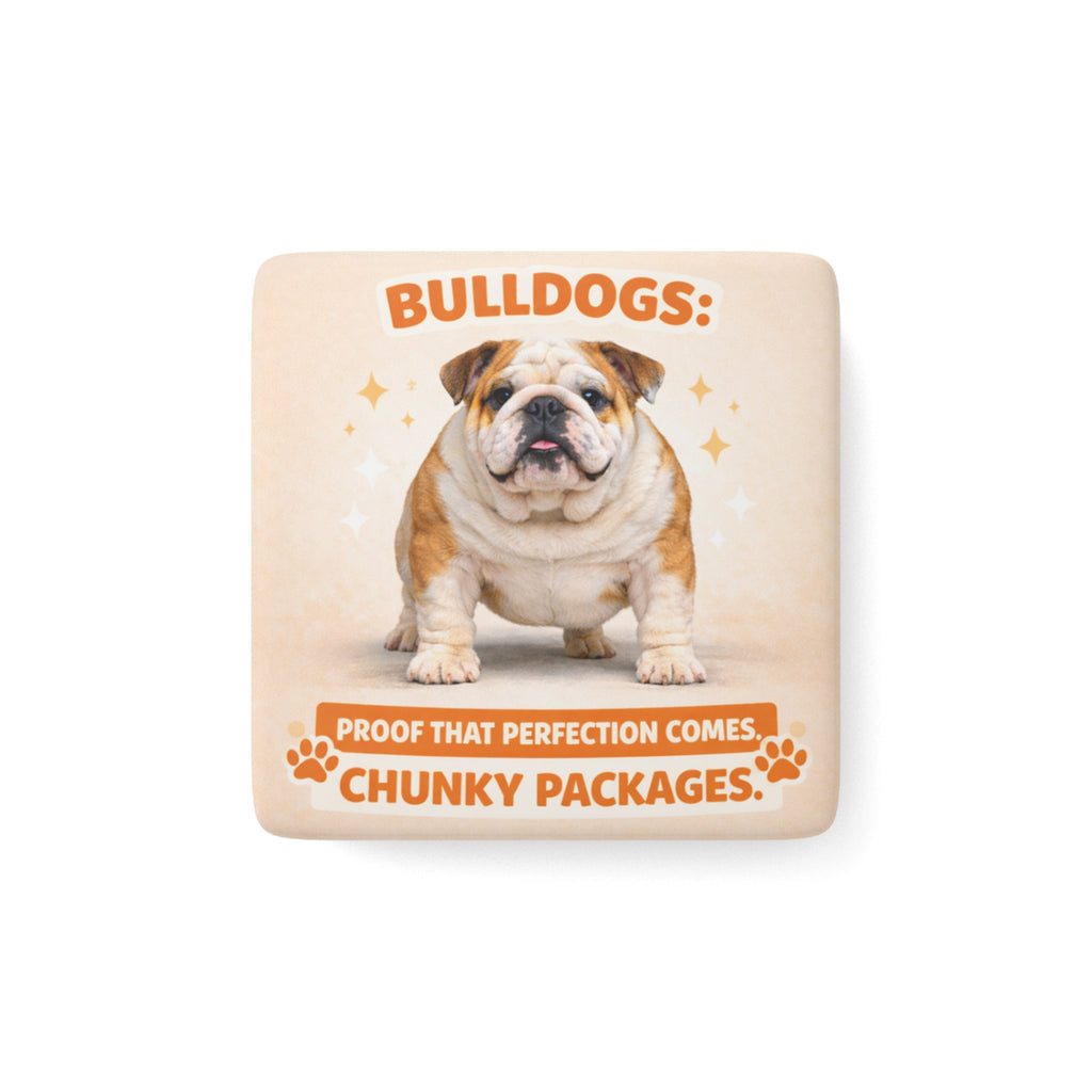 Bulldogs chunky packages Porcelain Magnet