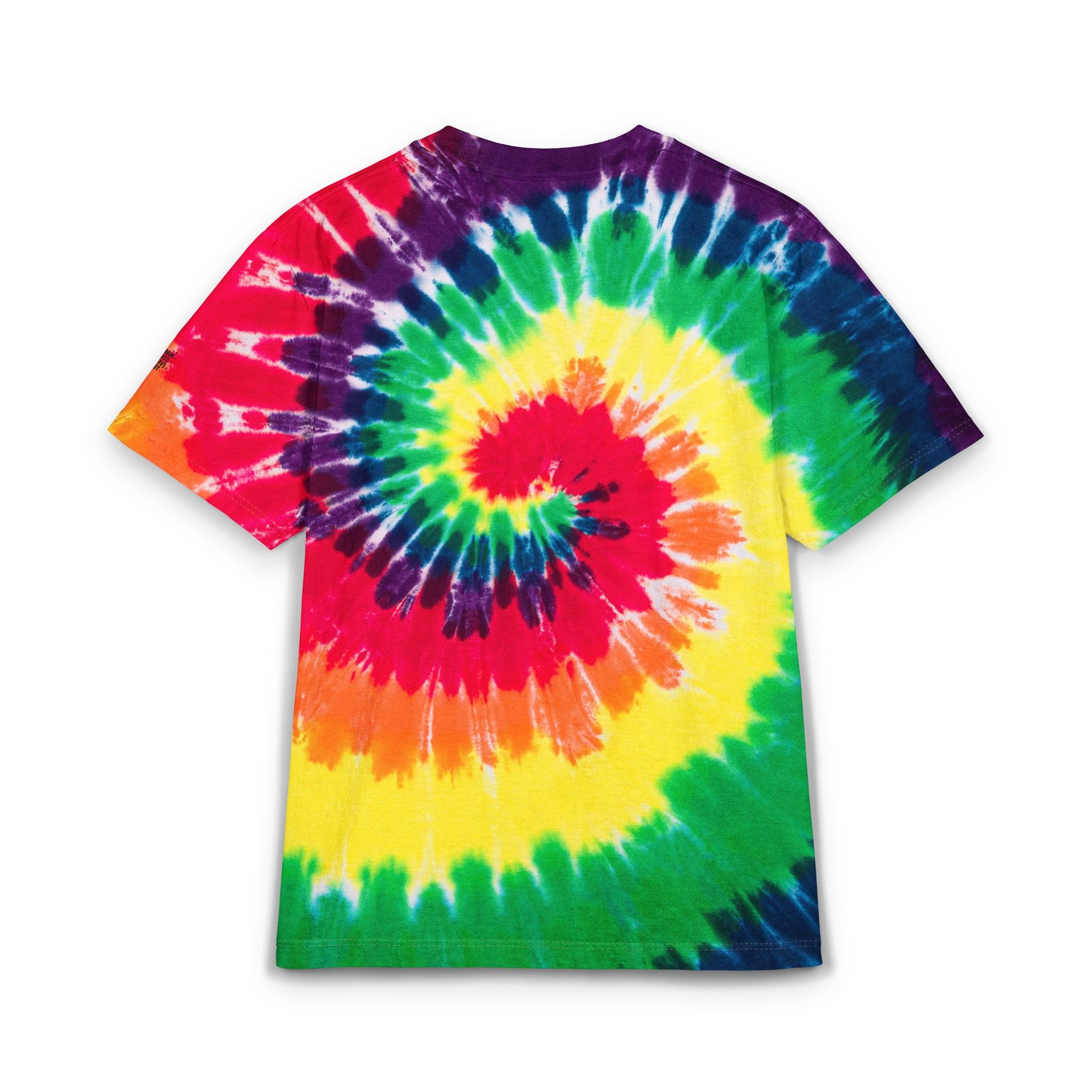Tie-Dye Spiral T-Shirt Make It Count Every Time Embroidered Rainbow Oversized Tee