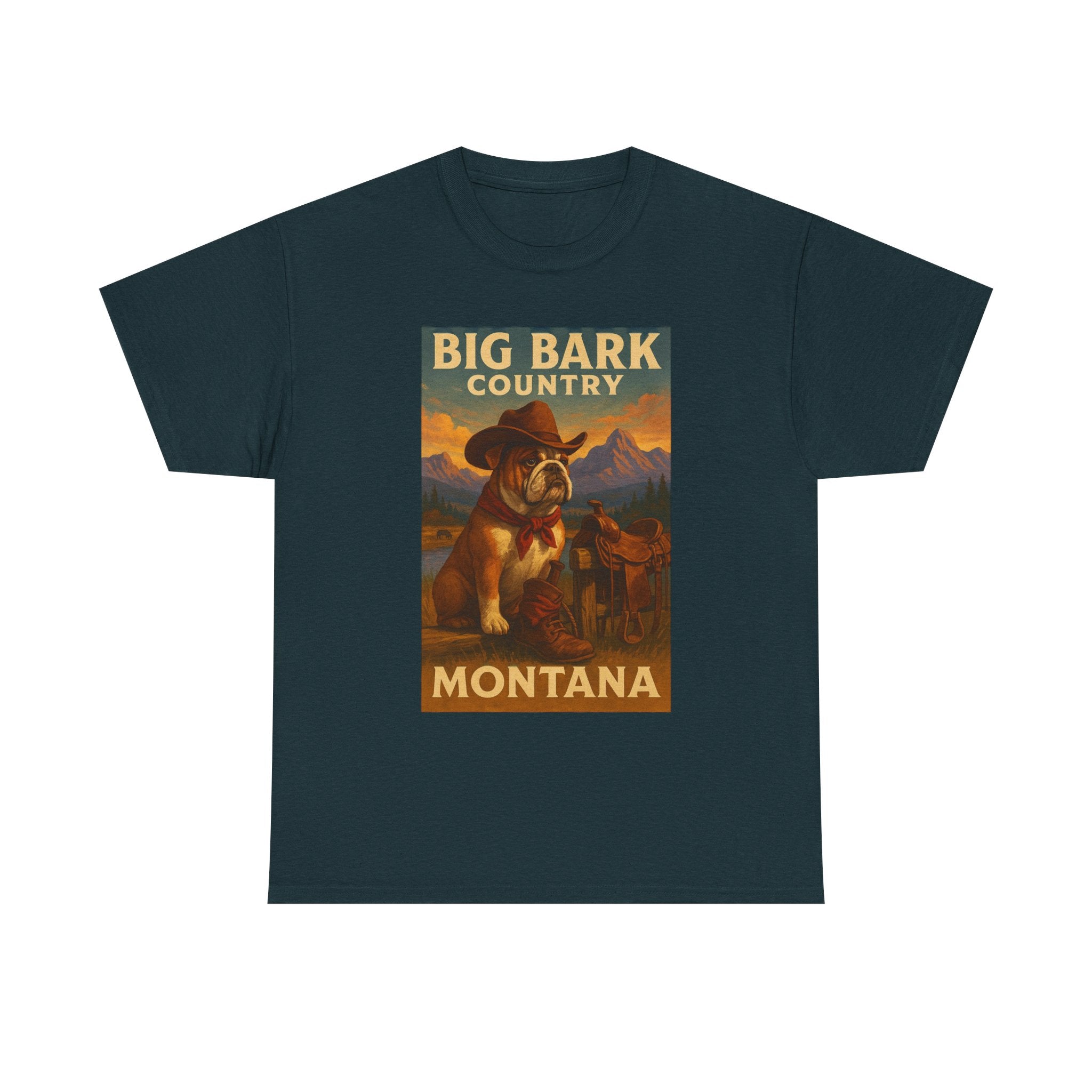 Vintage Big Bark Montana Country Tee Unisex Heavy Cotton T-Shirt