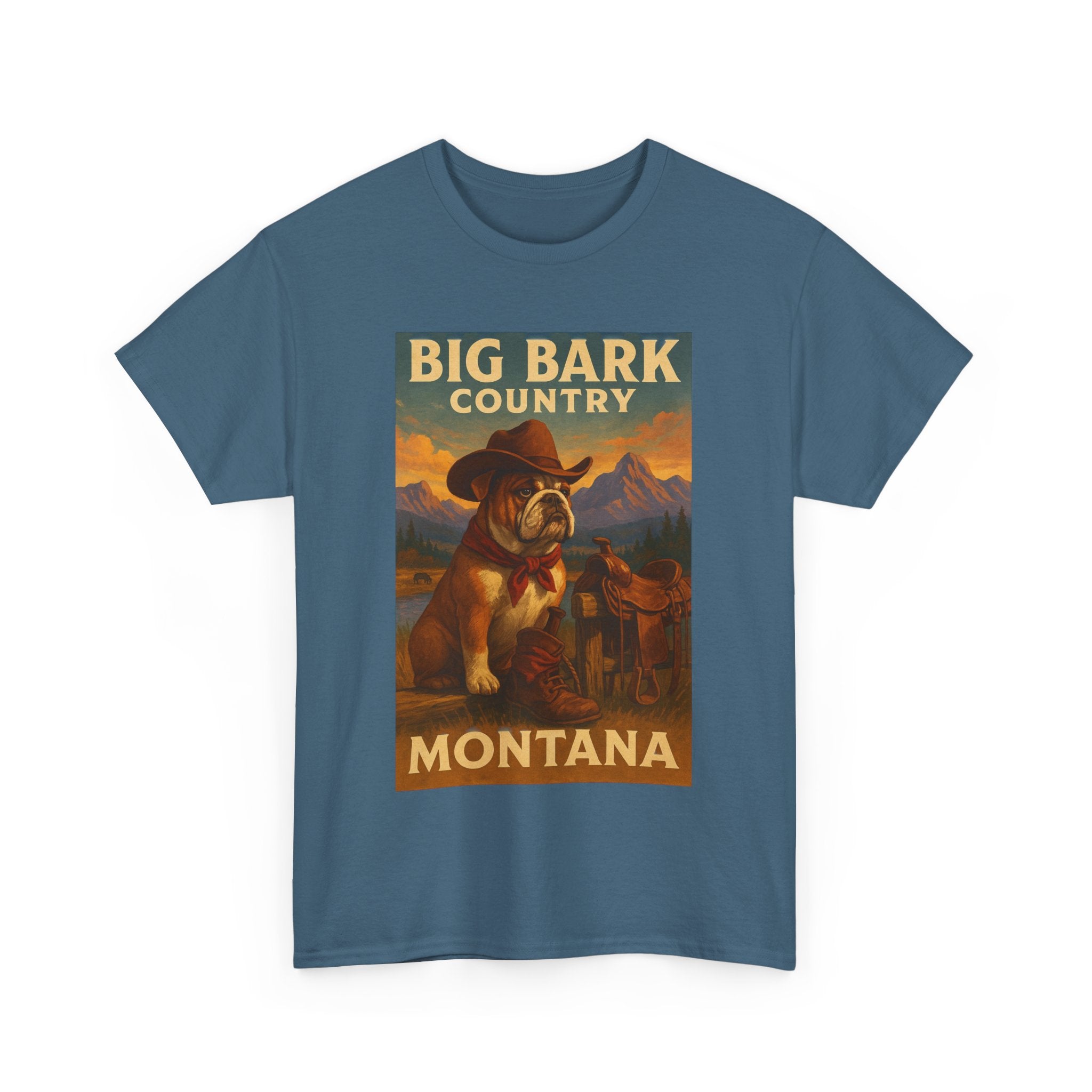 Vintage Big Bark Montana Country Tee Unisex Heavy Cotton T-Shirt