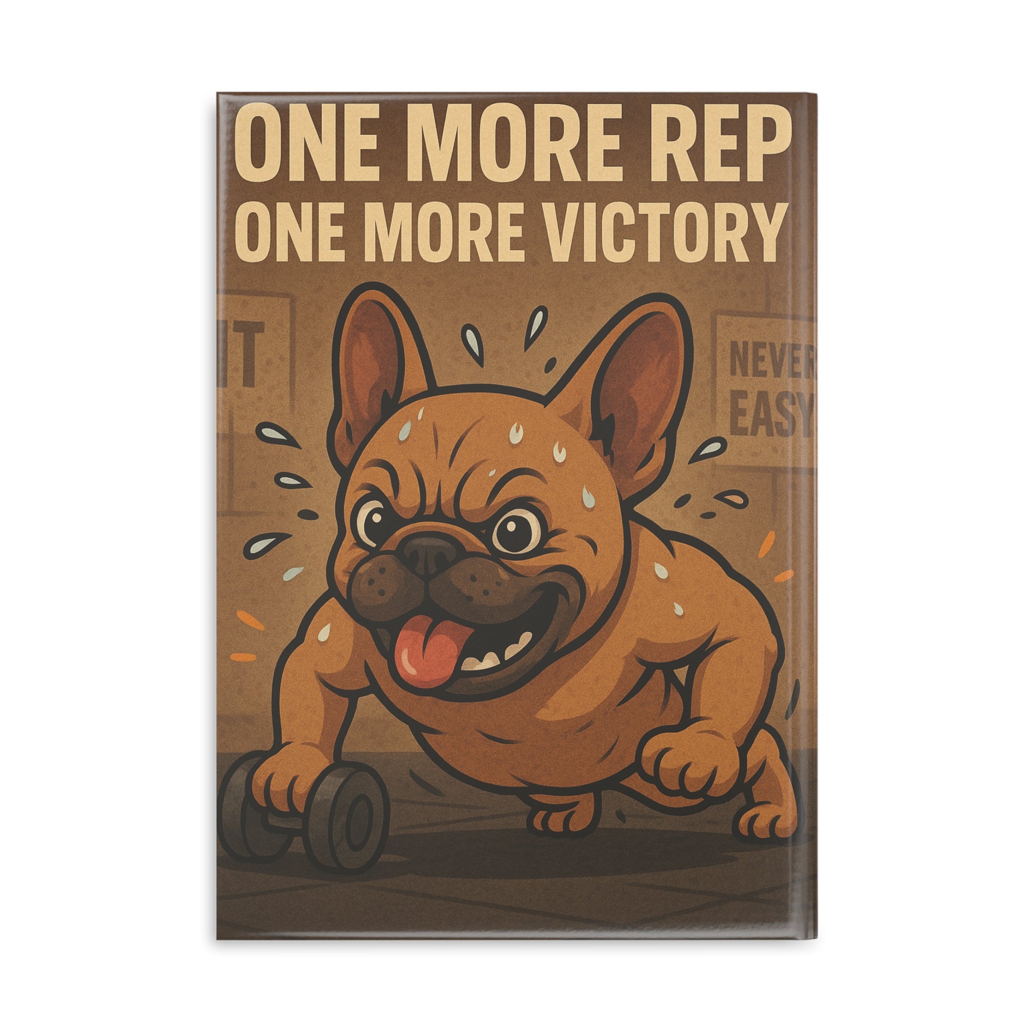 Motivational Dog-Themed Notebook for Fitness Lovers, Workout Journal, Exercise Log, Gift for Dog Owners, Gym Enthusiasts