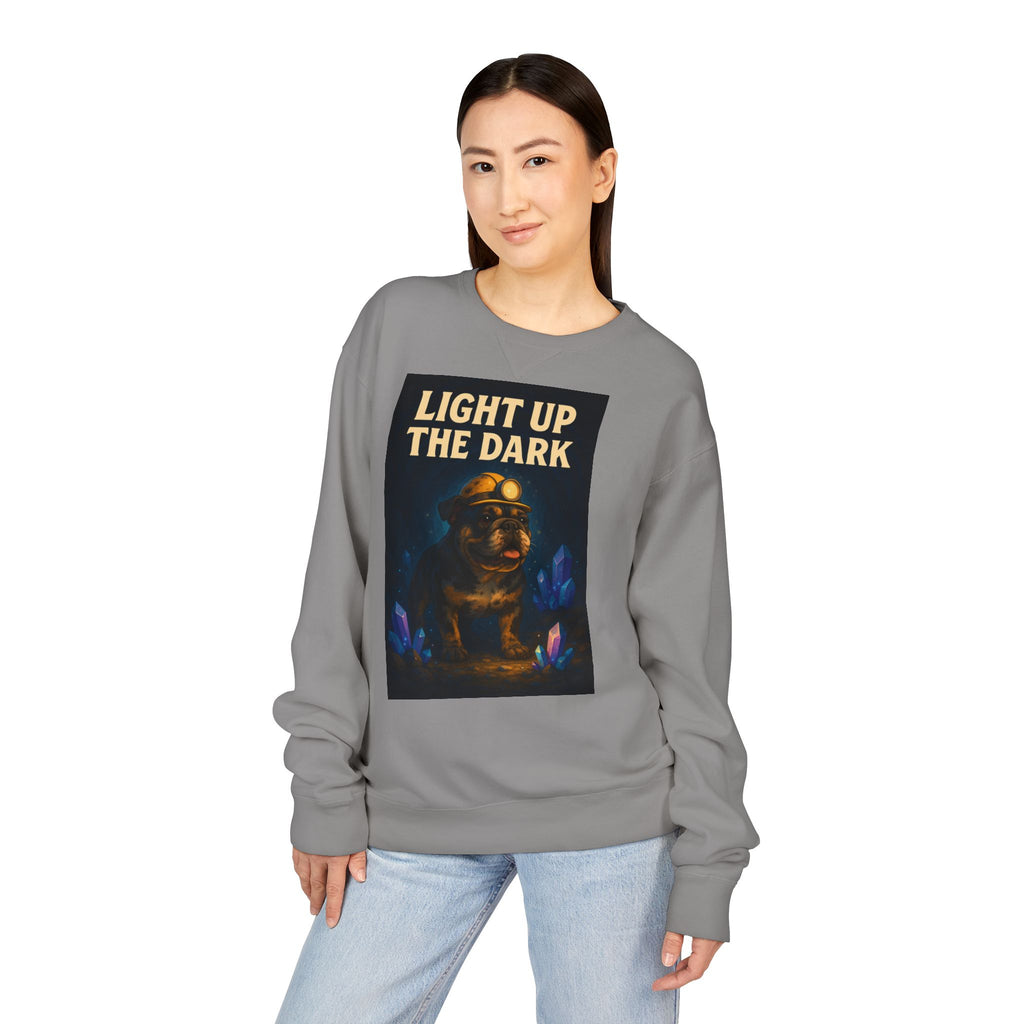 English Bulldog Cozy Graphic Sweatshirt, Inspirational Message, Unisex Sweatshirt, Dog Lover Gift, ComfortWash Crewneck, Cozy Bulldog Jumper