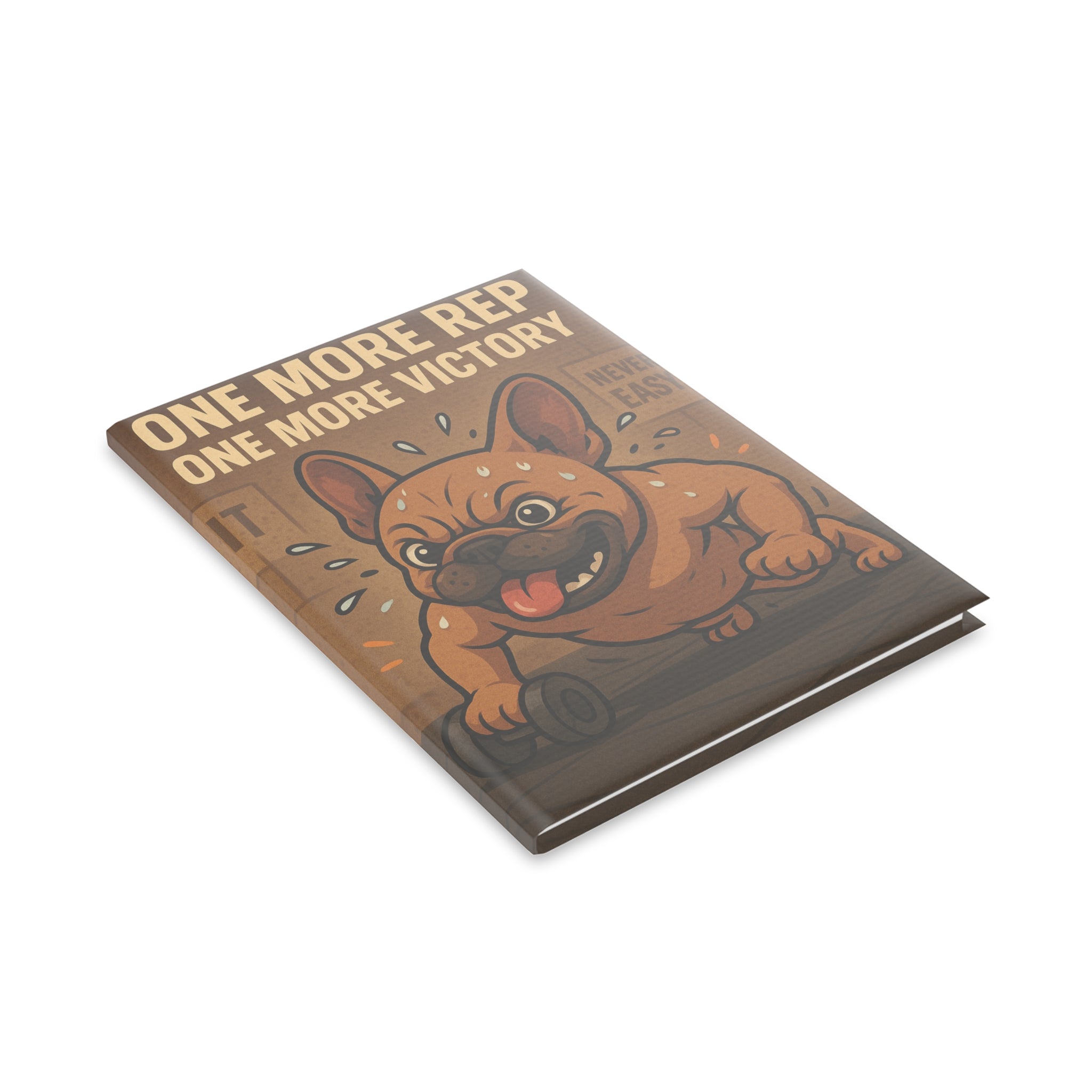 Motivational Dog-Themed Notebook for Fitness Lovers, Workout Journal, Exercise Log, Gift for Dog Owners, Gym Enthusiasts