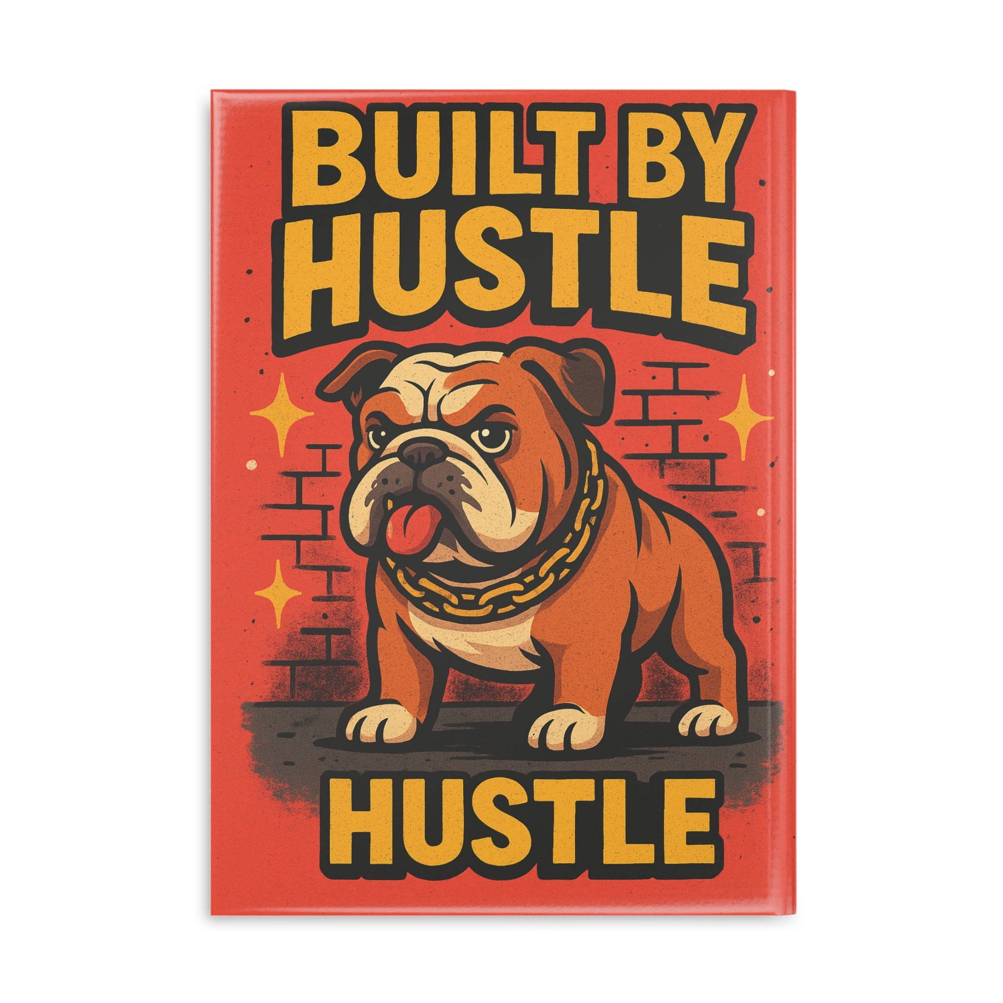 Motivational Hardcover Notebook, Creative Journal, Hustle Themed Stationery, Gift for Entrepreneurs, Diary with Puffy Covers