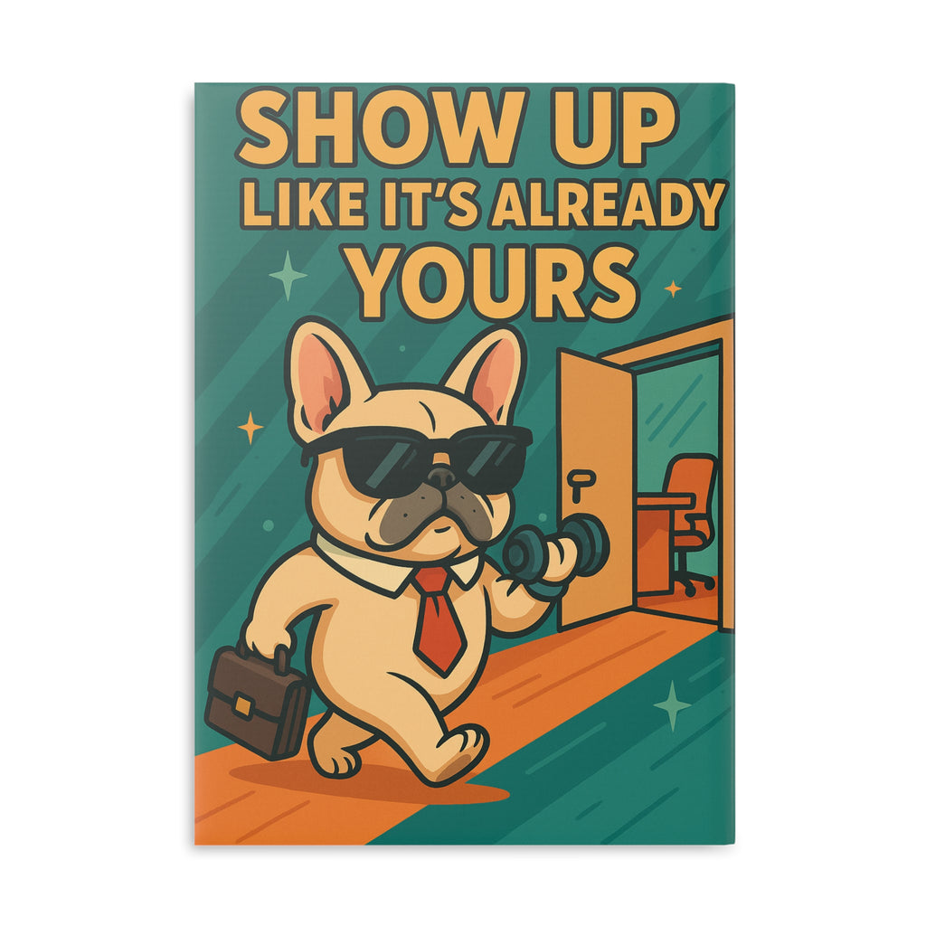 Motivational Hardcover Notebook, Dog Lover's Journal, Gift for Students, Office Supplies, Positive Affirmation Diary