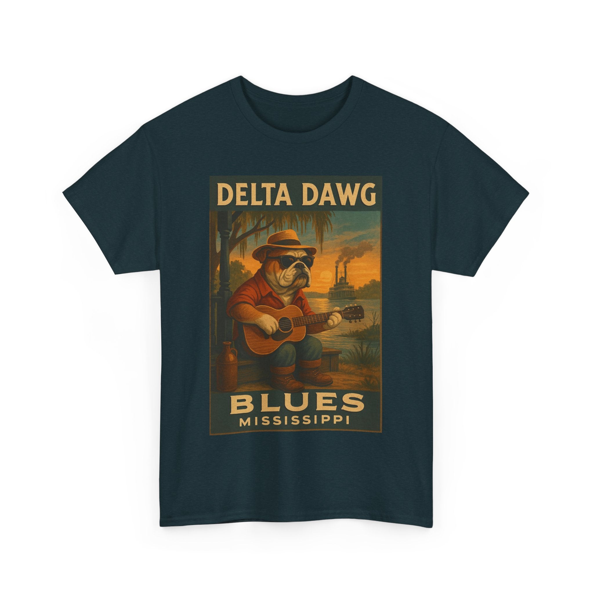 Mississippi Delta Dawg Blues Unisex Heavy Cotton Tee