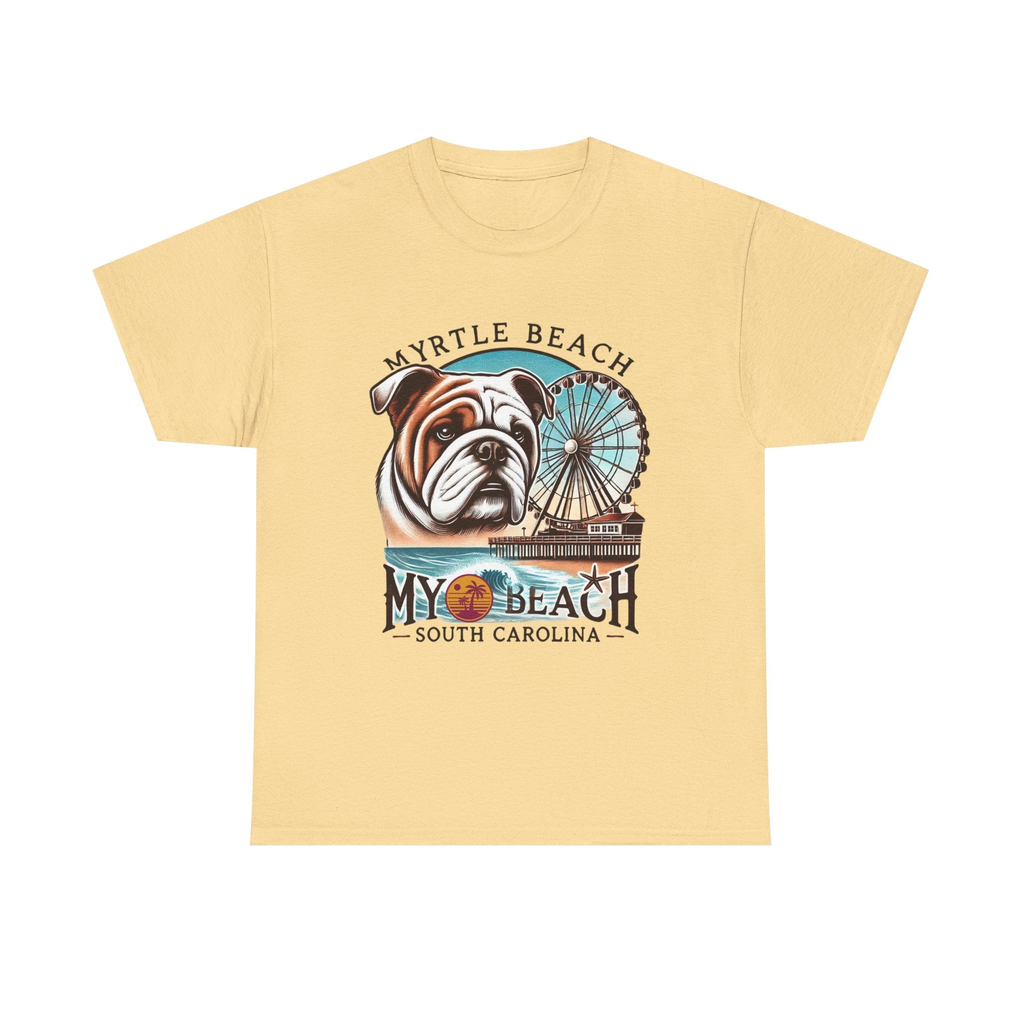 Myrtle Beach Bulldog Tee - Unisex Heavy Cotton Shirt
