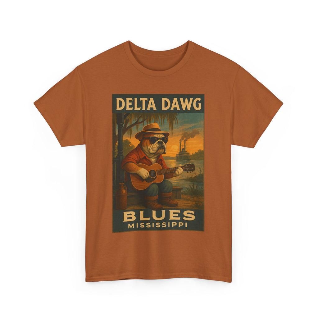 Mississippi Delta Dawg Blues Unisex Heavy Cotton Tee