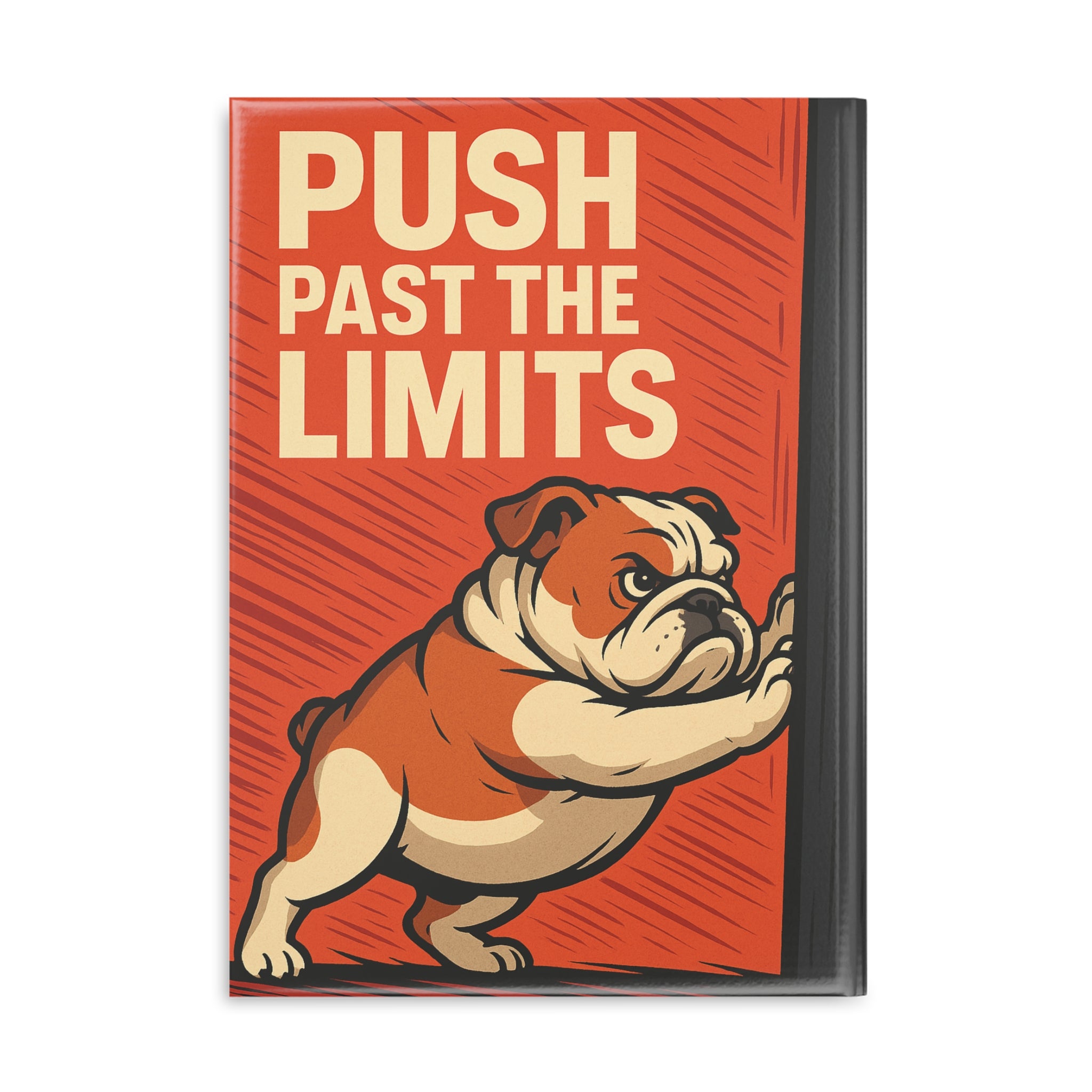 Motivational Hardcover Notebook, Puppy Design Journal, Gift for Students, Writers, Creative Minds, Unique Stationery