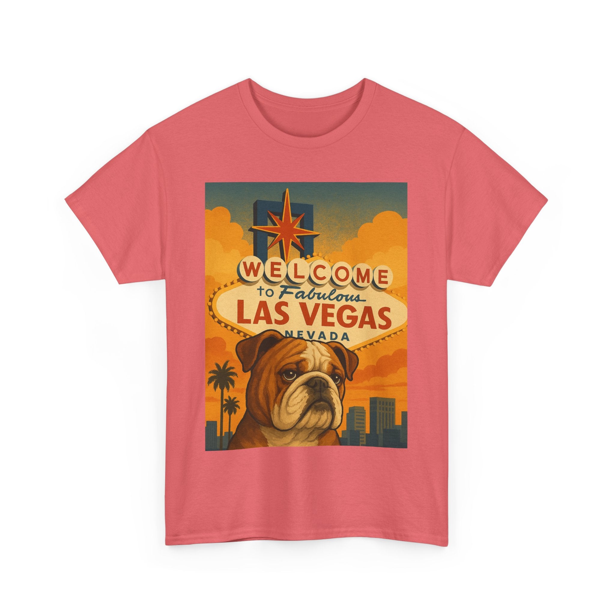 Vintage Las Vegas Bulldog Unisex Heavy Cotton Tee
