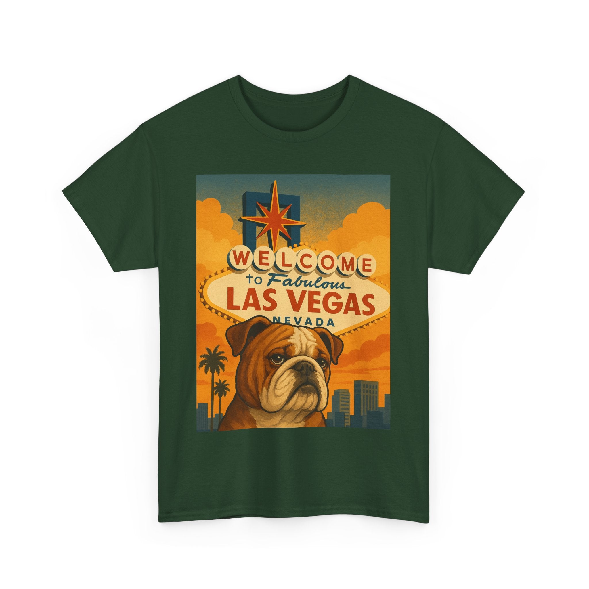 Vintage Las Vegas Bulldog Unisex Heavy Cotton Tee