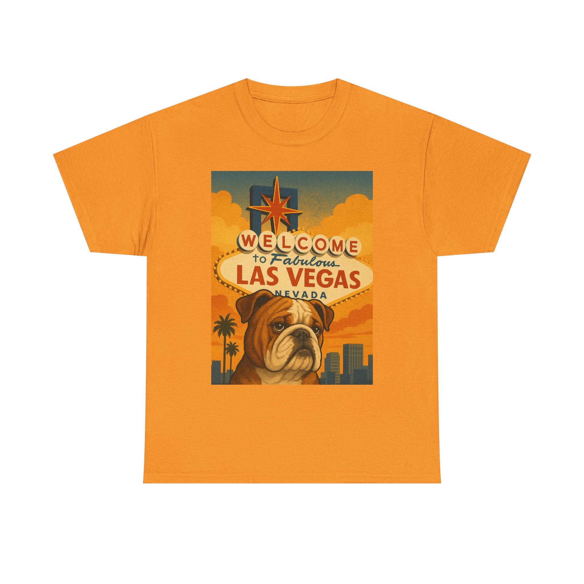 Vintage Las Vegas Bulldog Unisex Heavy Cotton Tee