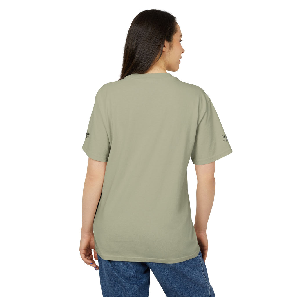 Graphic Brave The Day Tee  Retro Colorblock Illustration Tee