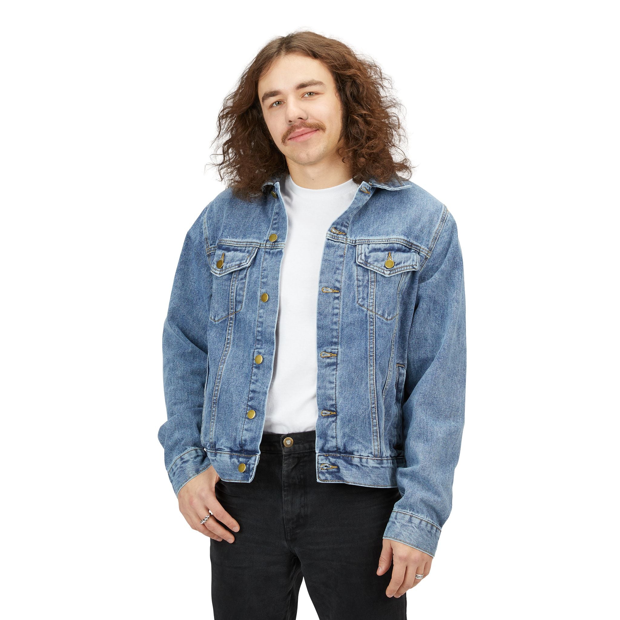 Lemon Wheel Back Patch Denim Jacket | Men’s Denim Jacket