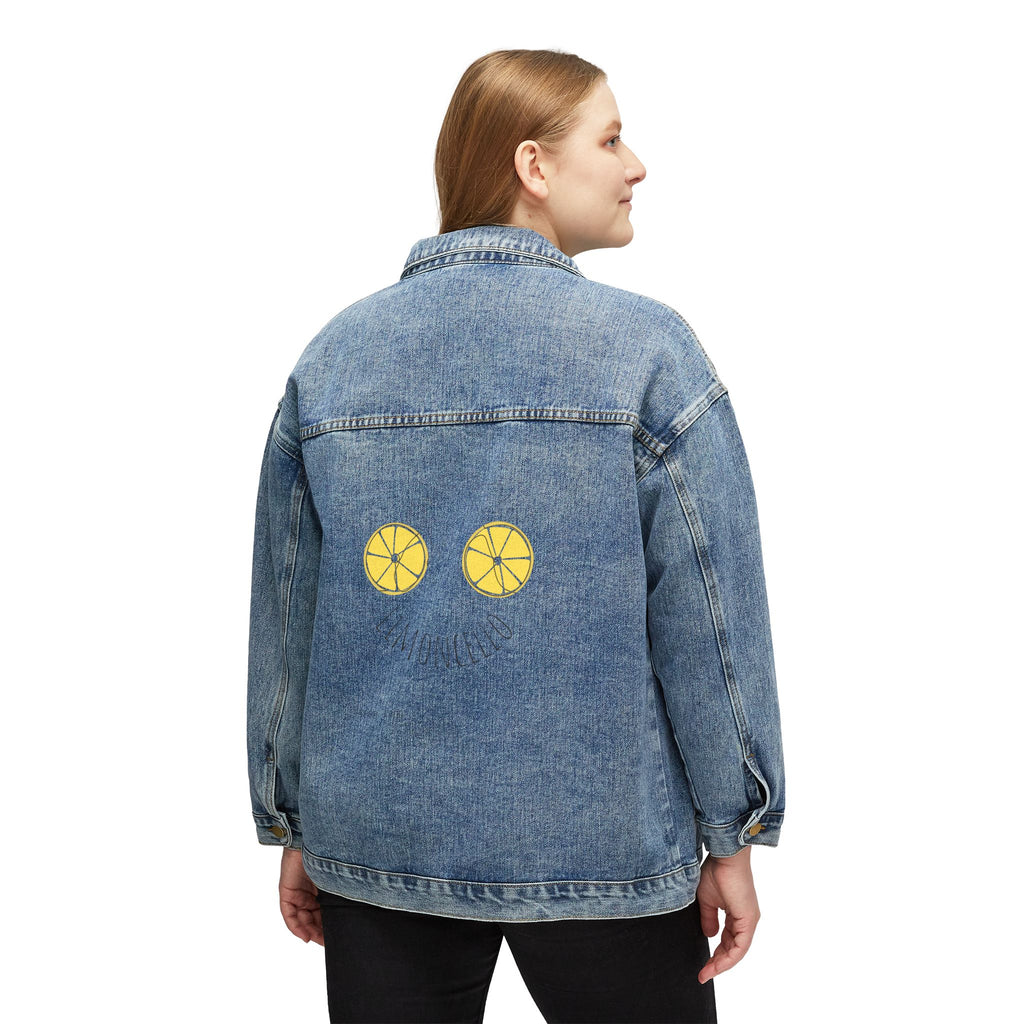 Lemon Slice Back Print Denim Jacket | Women's Denim Jacket