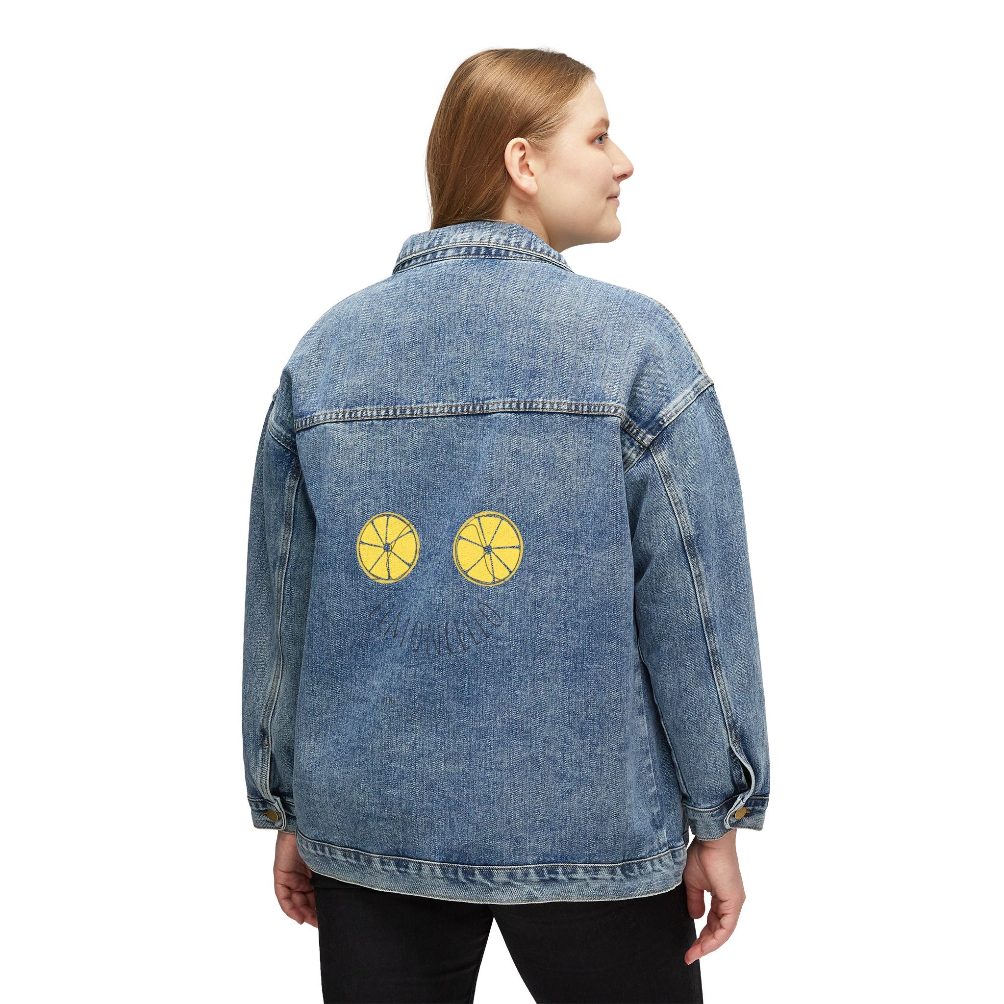 Lemon Slice Back Print Denim Jacket | Women's Denim Jacket