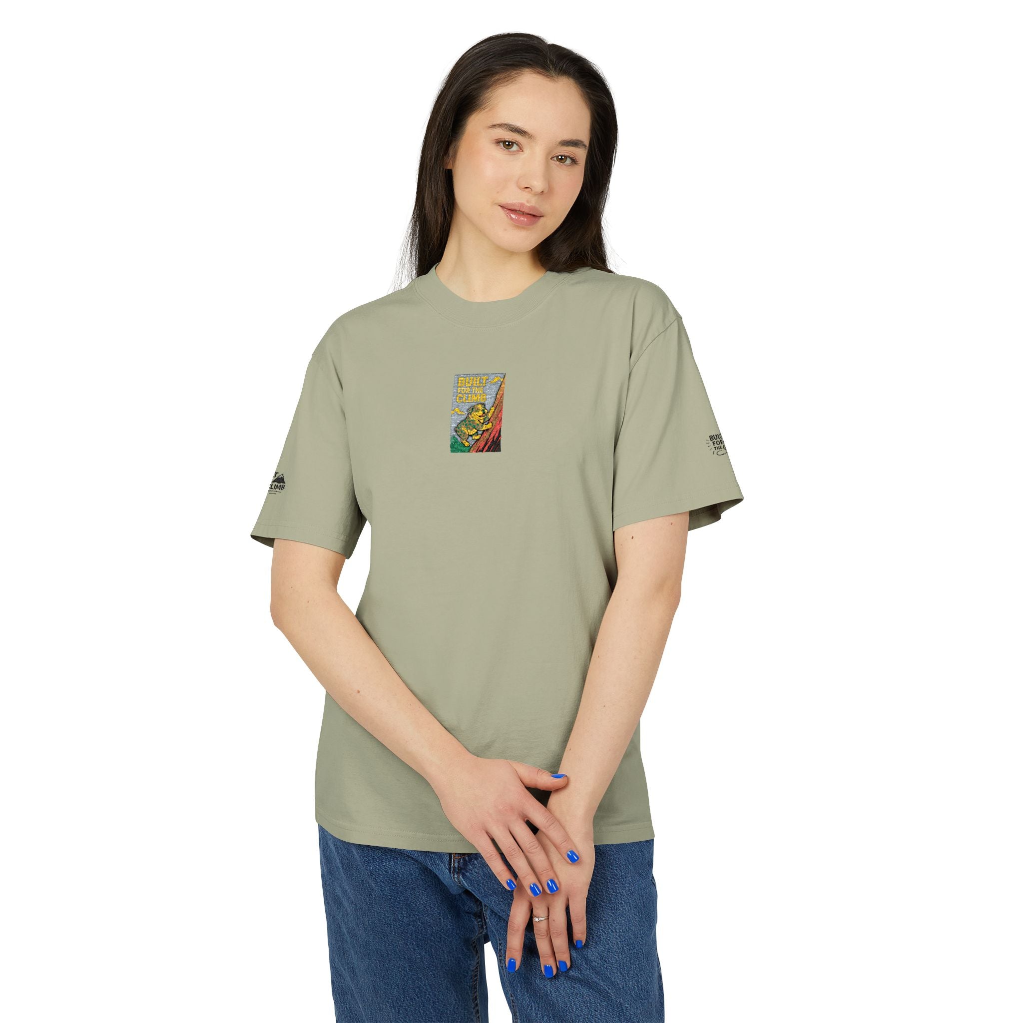 Abstract Forest Art T-Shirt "Built For The Climb" Colorful Nature Graphic Tee
