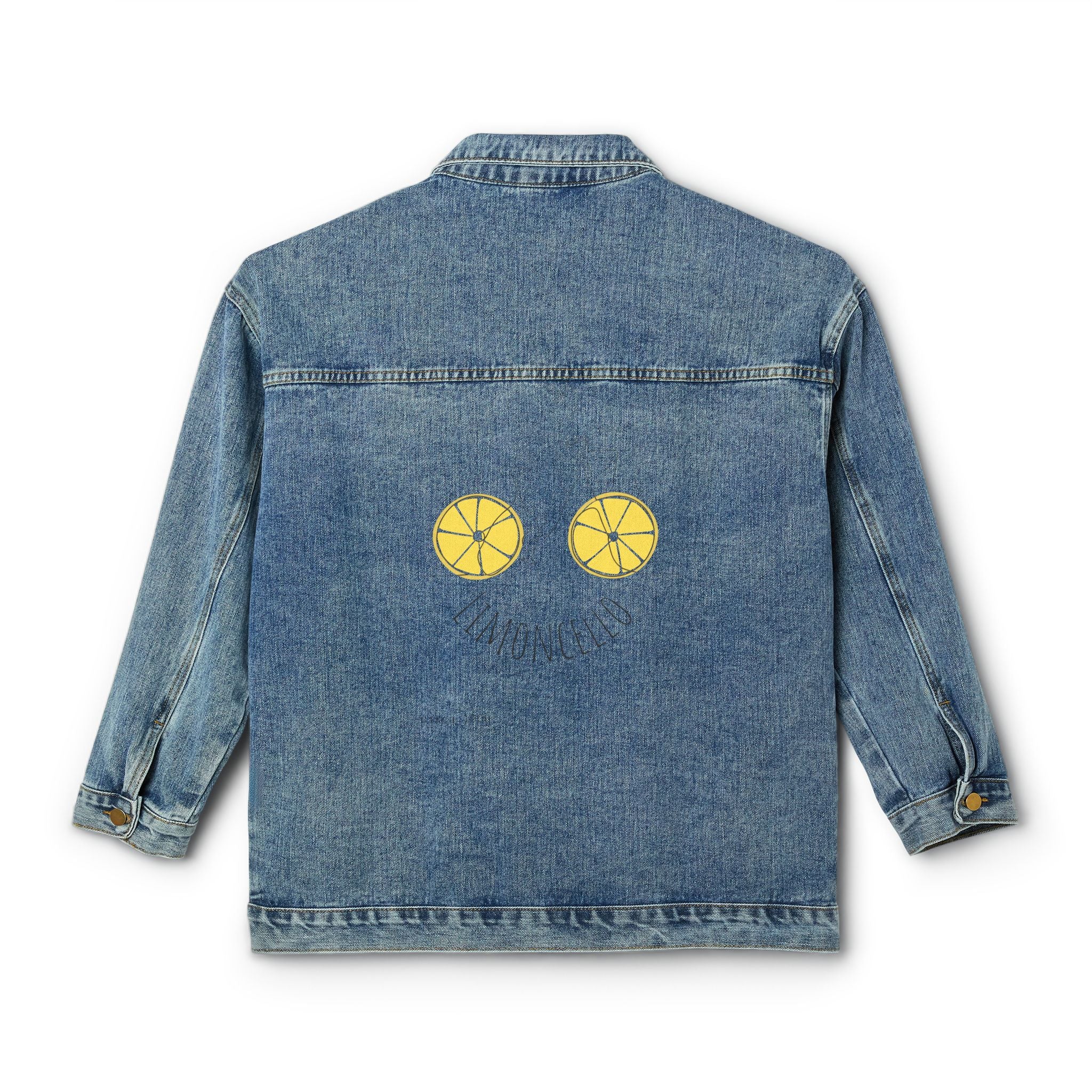 Lemon Slice Back Print Denim Jacket | Women's Denim Jacket