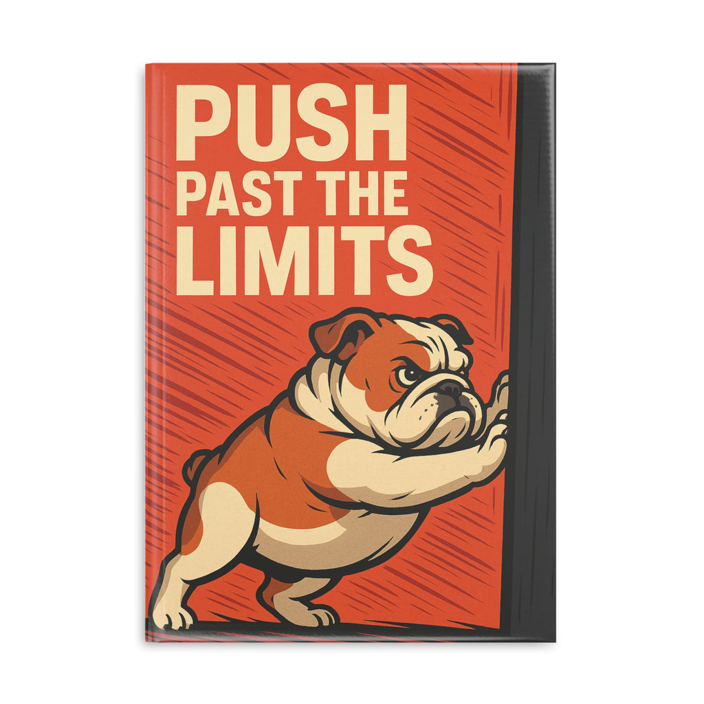 Motivational Hardcover Notebook, Puppy Design Journal, Gift for Students, Writers, Creative Minds, Unique Stationery