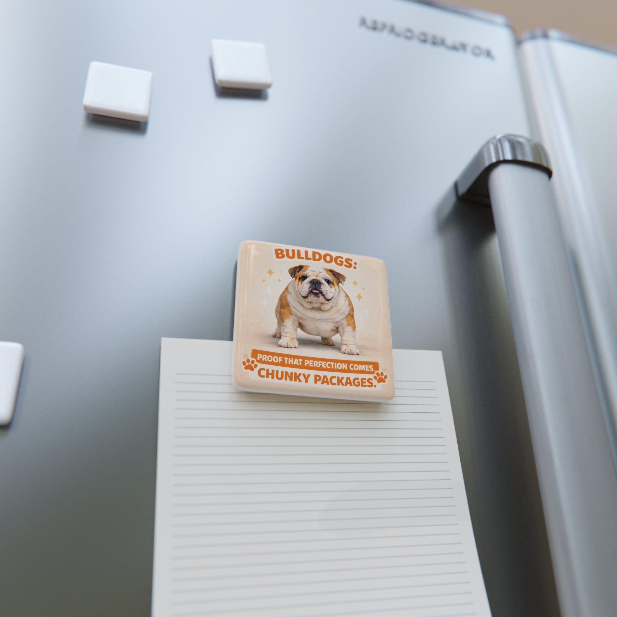 Bulldogs chunky packages Porcelain Magnet