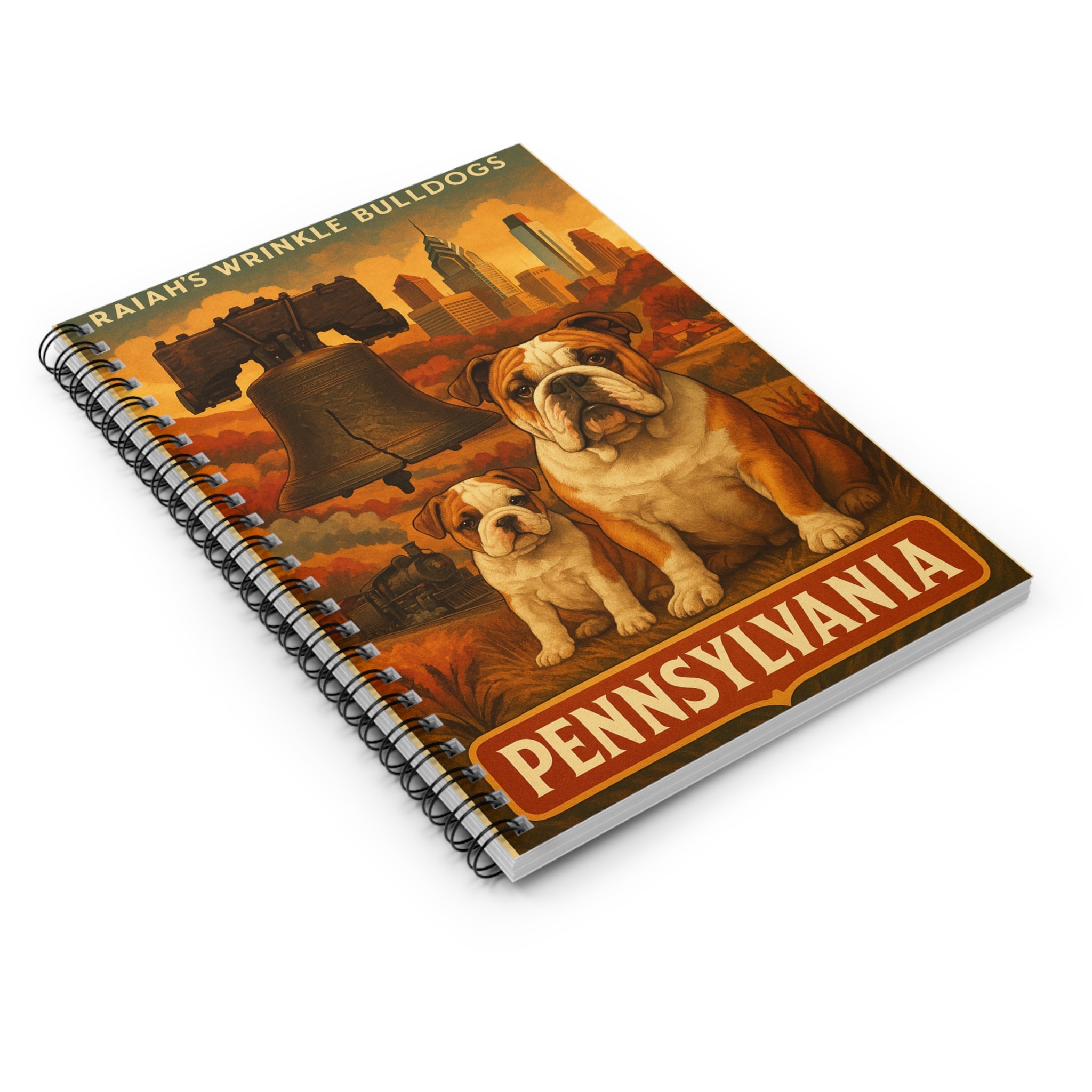 Bulldog Themed Spiral Notebook - Perfect for Pet Lovers, Gift for Dog Owners, Cute Stationery for School or Office, Note-taking [...]