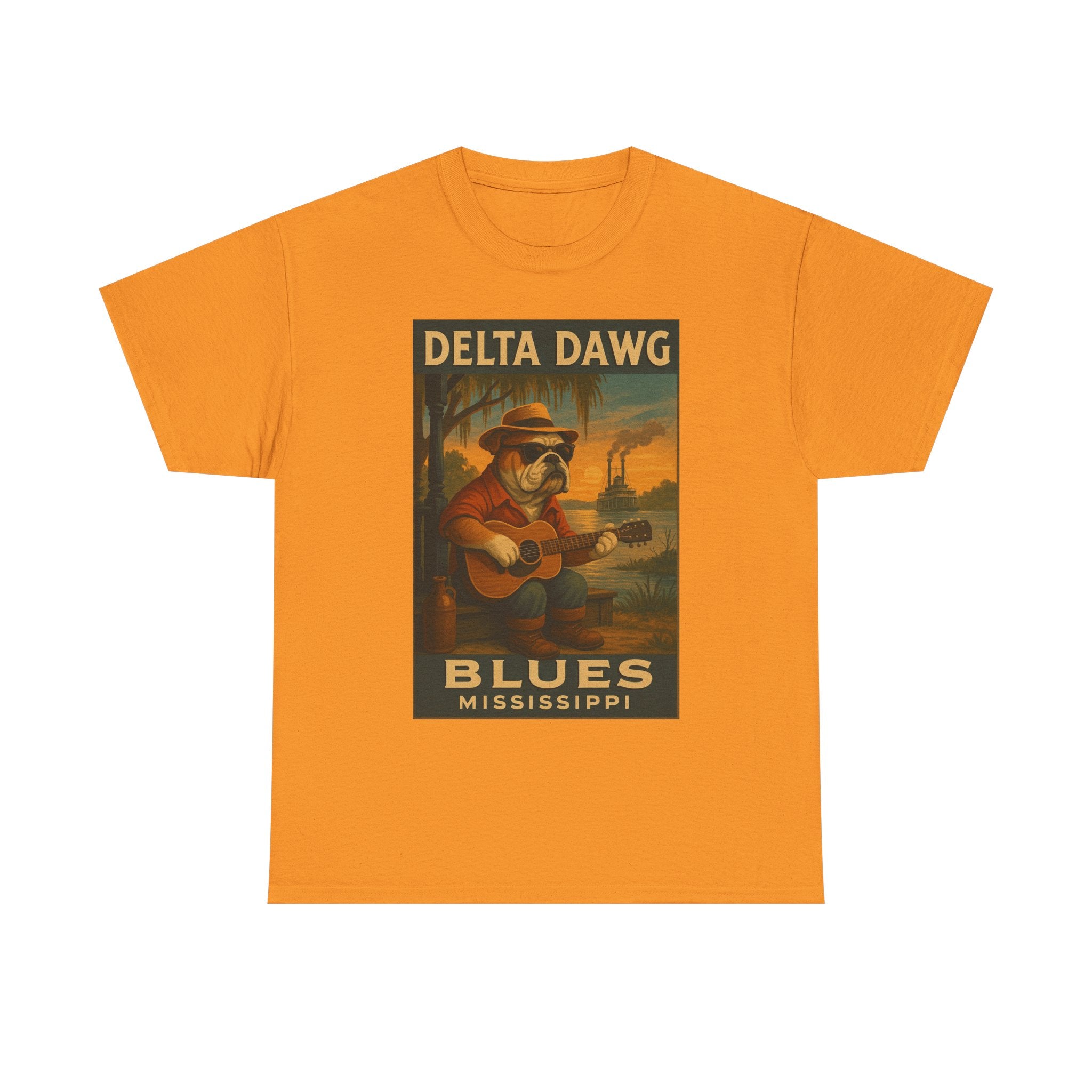 Mississippi Delta Dawg Blues Unisex Heavy Cotton Tee