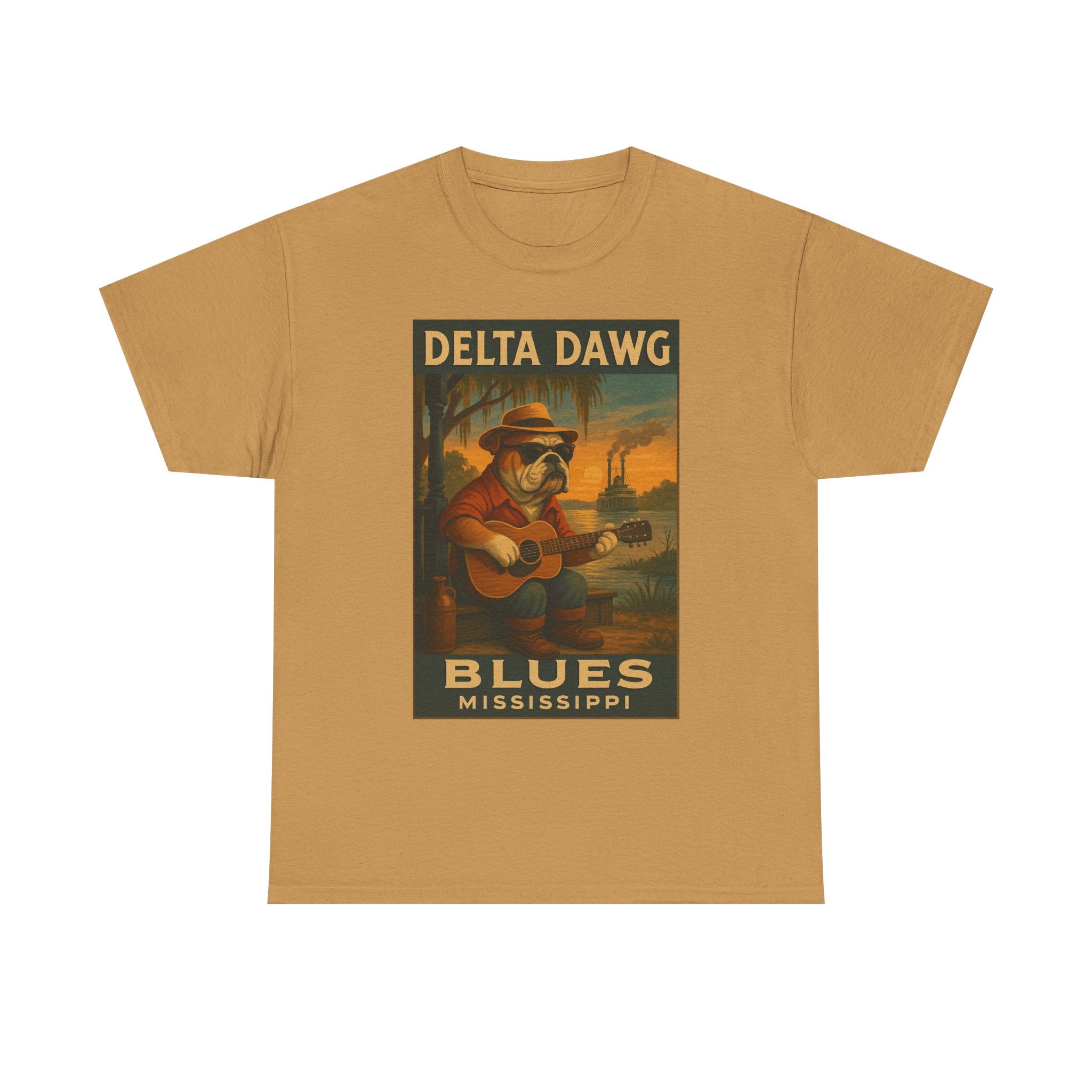 Mississippi Delta Dawg Blues Unisex Heavy Cotton Tee