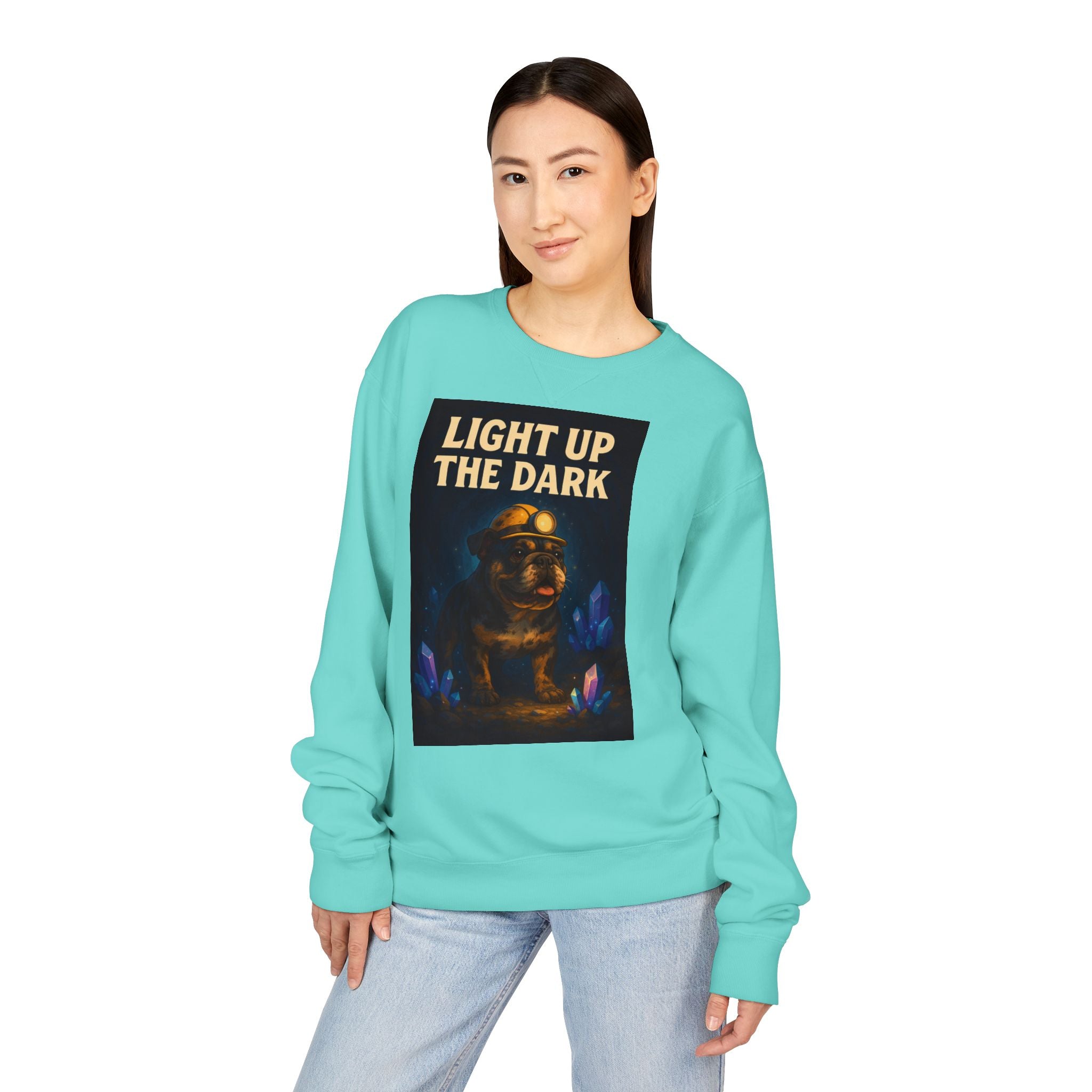 English Bulldog Cozy Graphic Sweatshirt, Inspirational Message, Unisex Sweatshirt, Dog Lover Gift, ComfortWash Crewneck, Cozy Bulldog Jumper