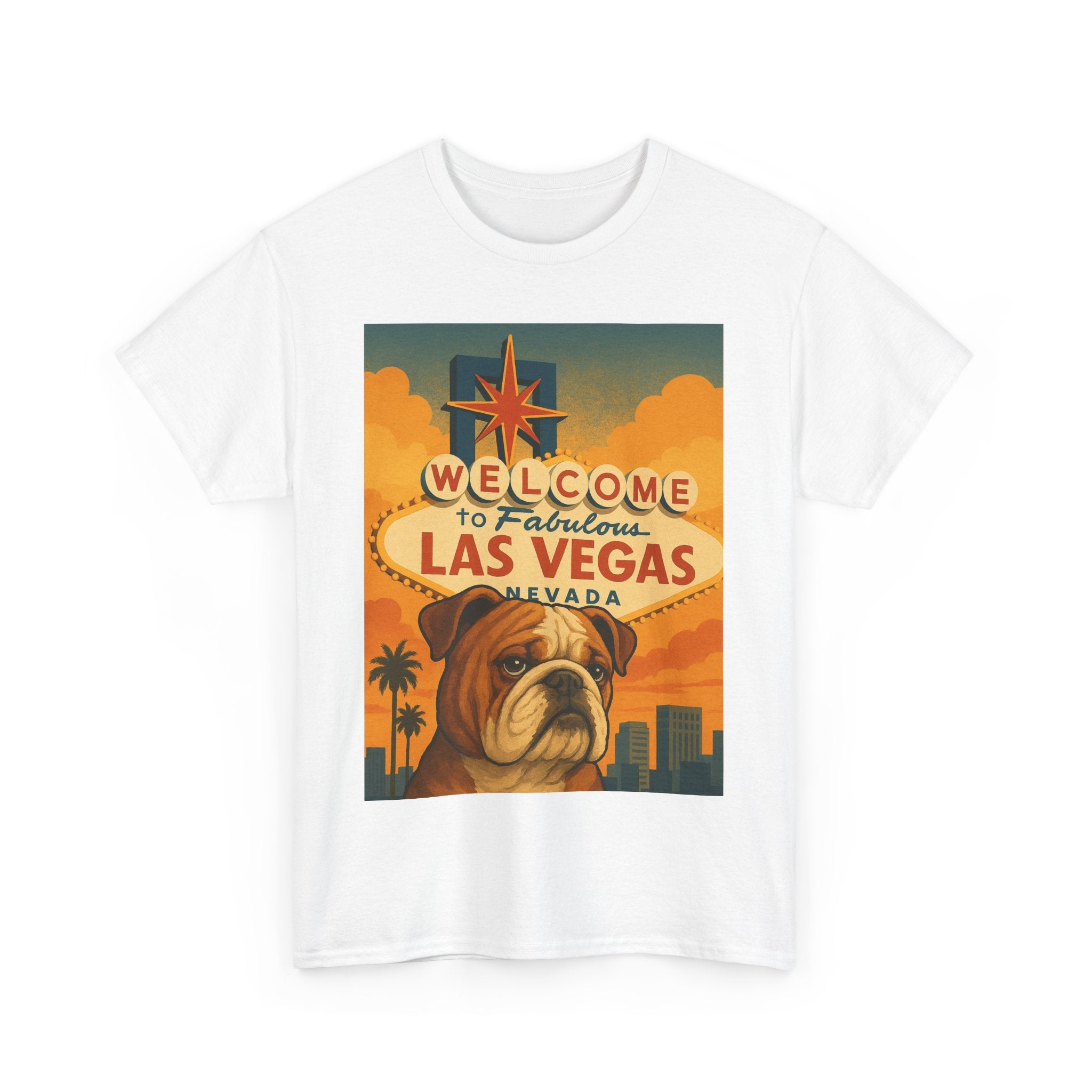 Vintage Las Vegas Bulldog Unisex Heavy Cotton Tee