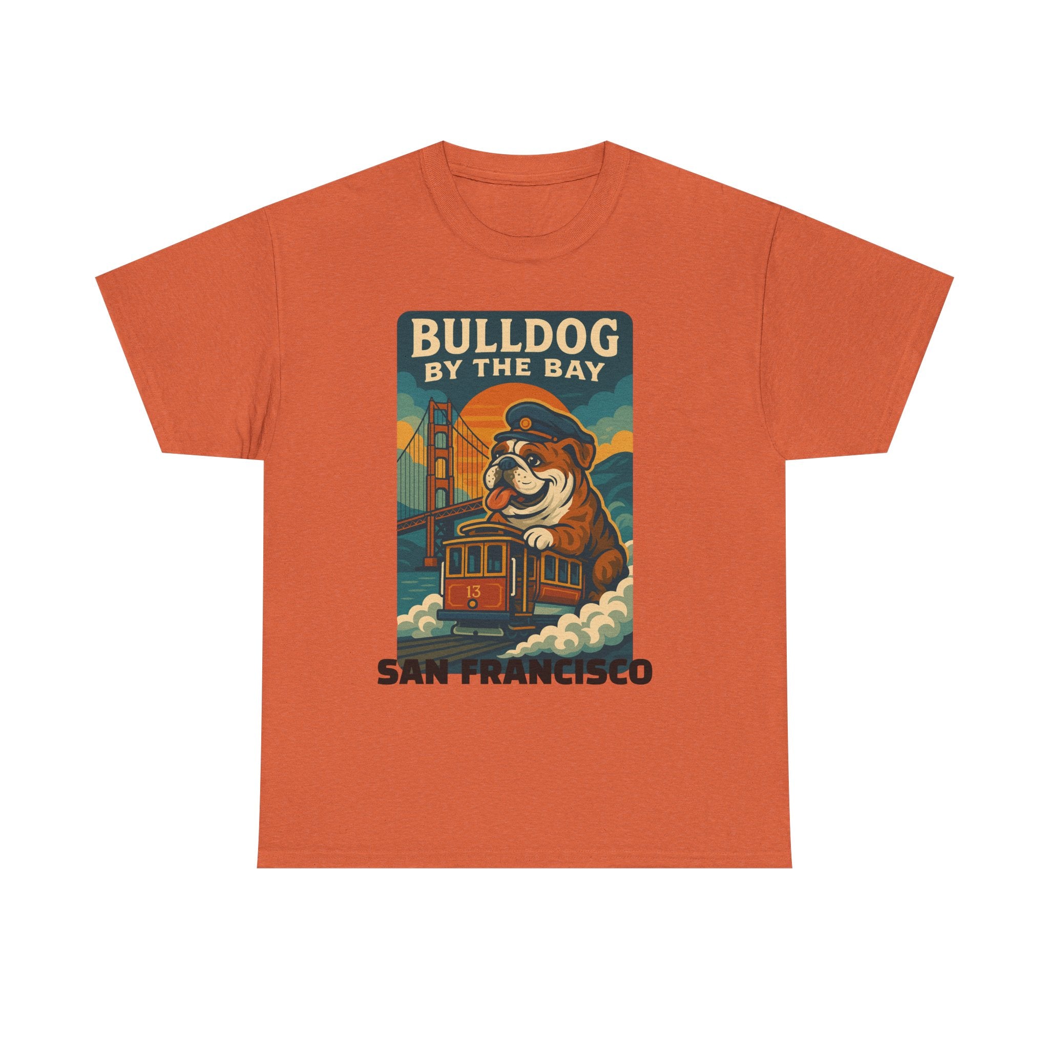 Vintage San Francisco Bulldog Tee - Unisex Heavy Cotton T-Shirt