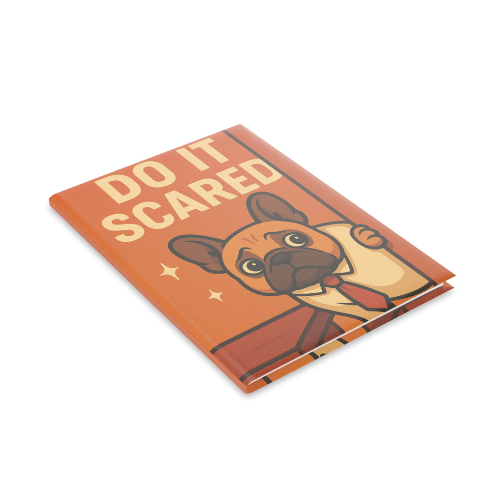 Motivational Dog-Themed Hardcover Notebook | Cute Puppy Journal, Gift for Dog Lovers, Quirky Stationery, Inspirational Writing, Fun
