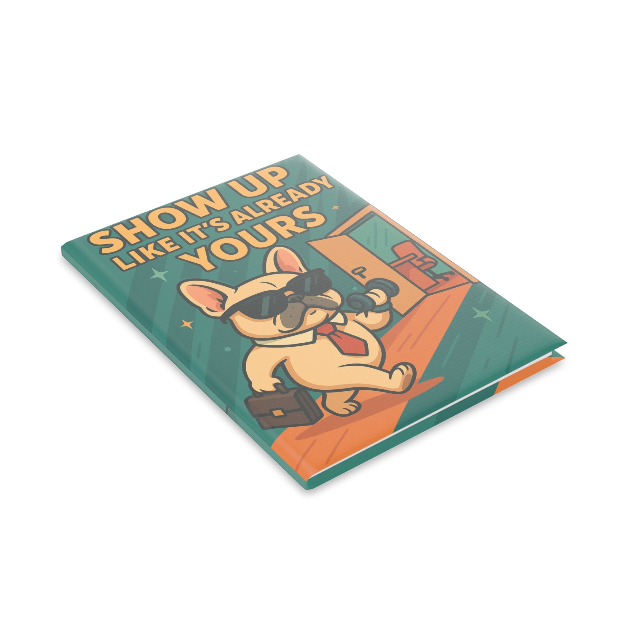 Motivational Hardcover Notebook, Dog Lover's Journal, Gift for Students, Office Supplies, Positive Affirmation Diary