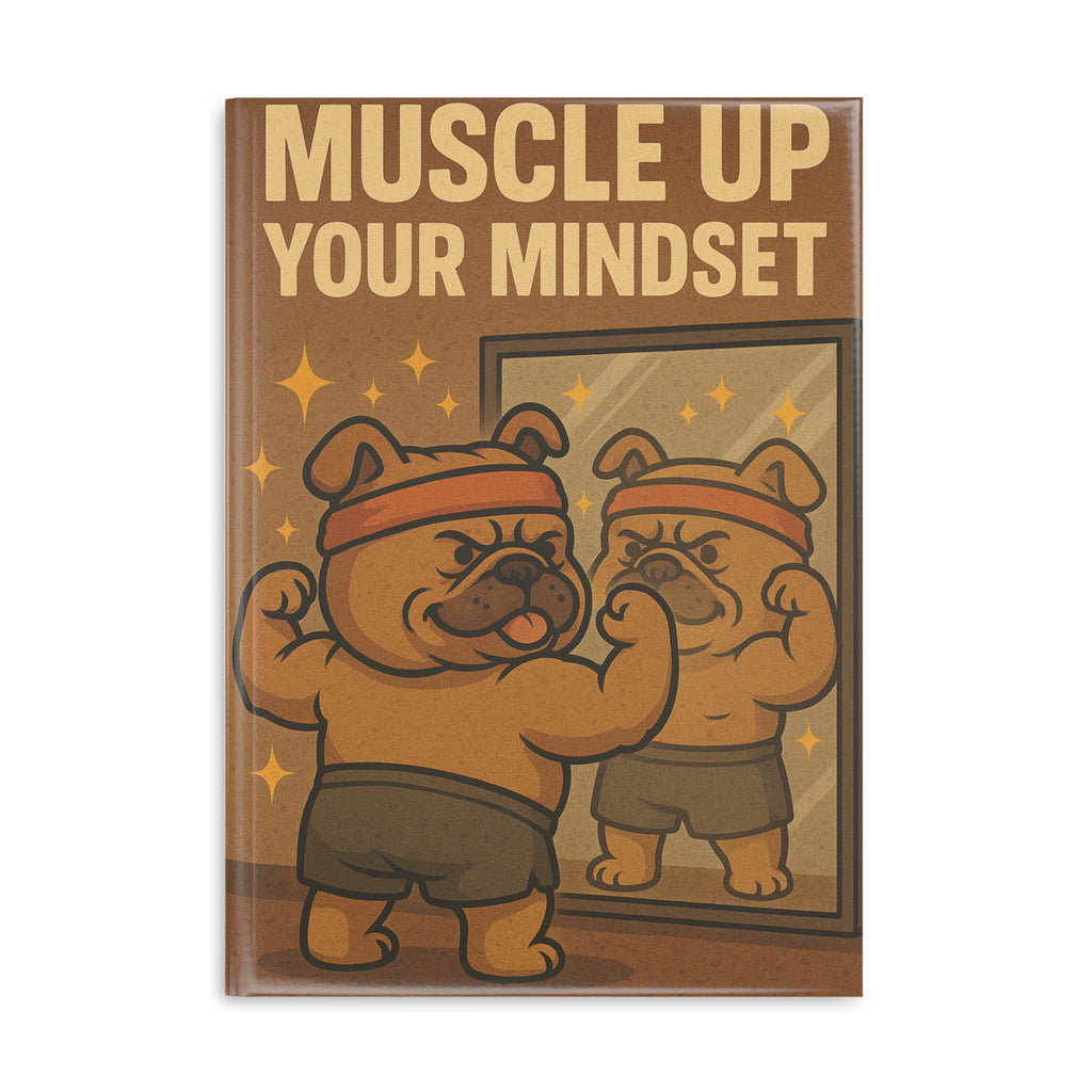 Muscle Up Mindset Notebook, Motivational Journal, Fitness Planner, Workout Log, Unique Gift for Gym Lovers